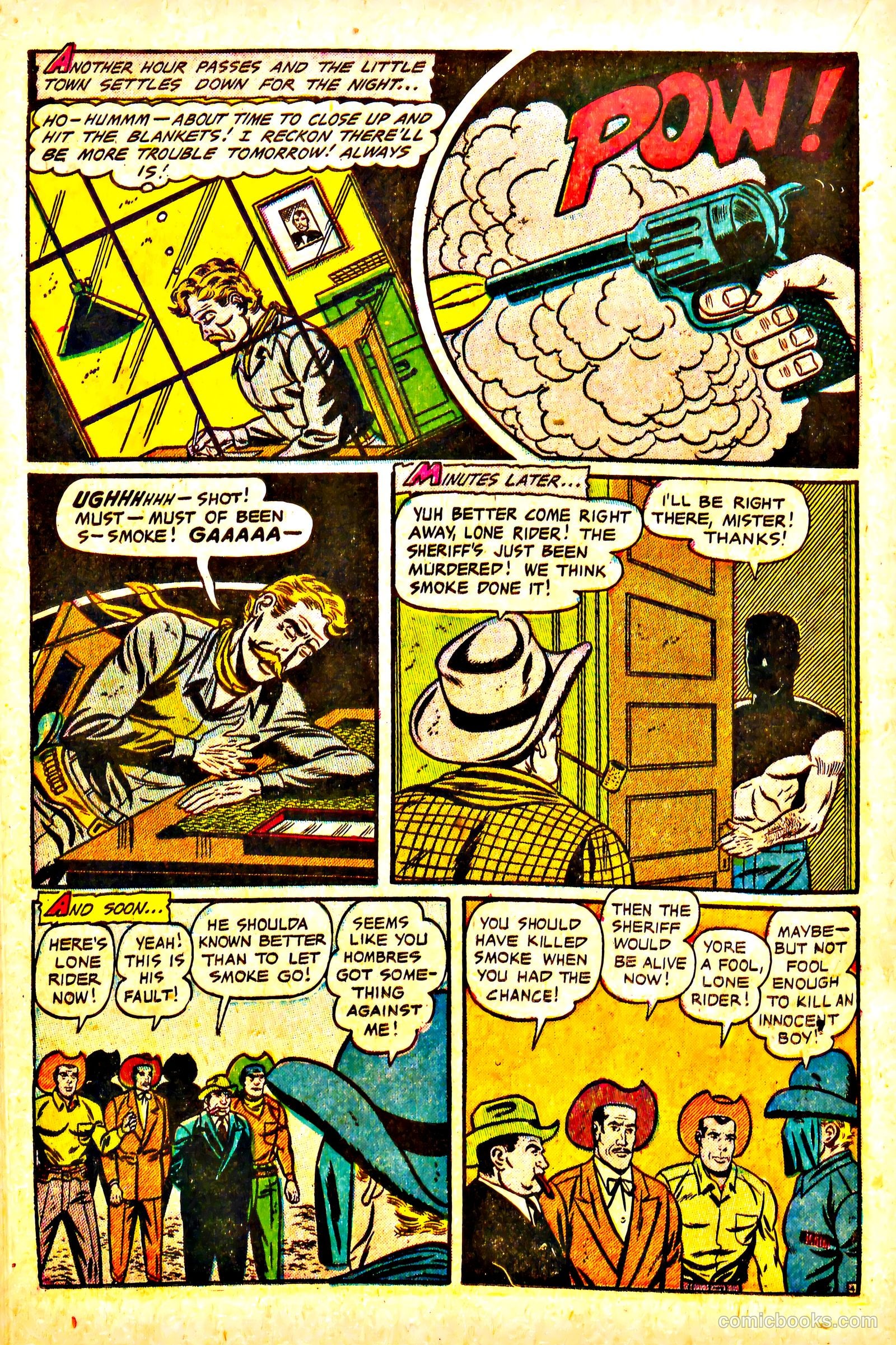The Lone Rider #13 (1953) — page 22 of 36