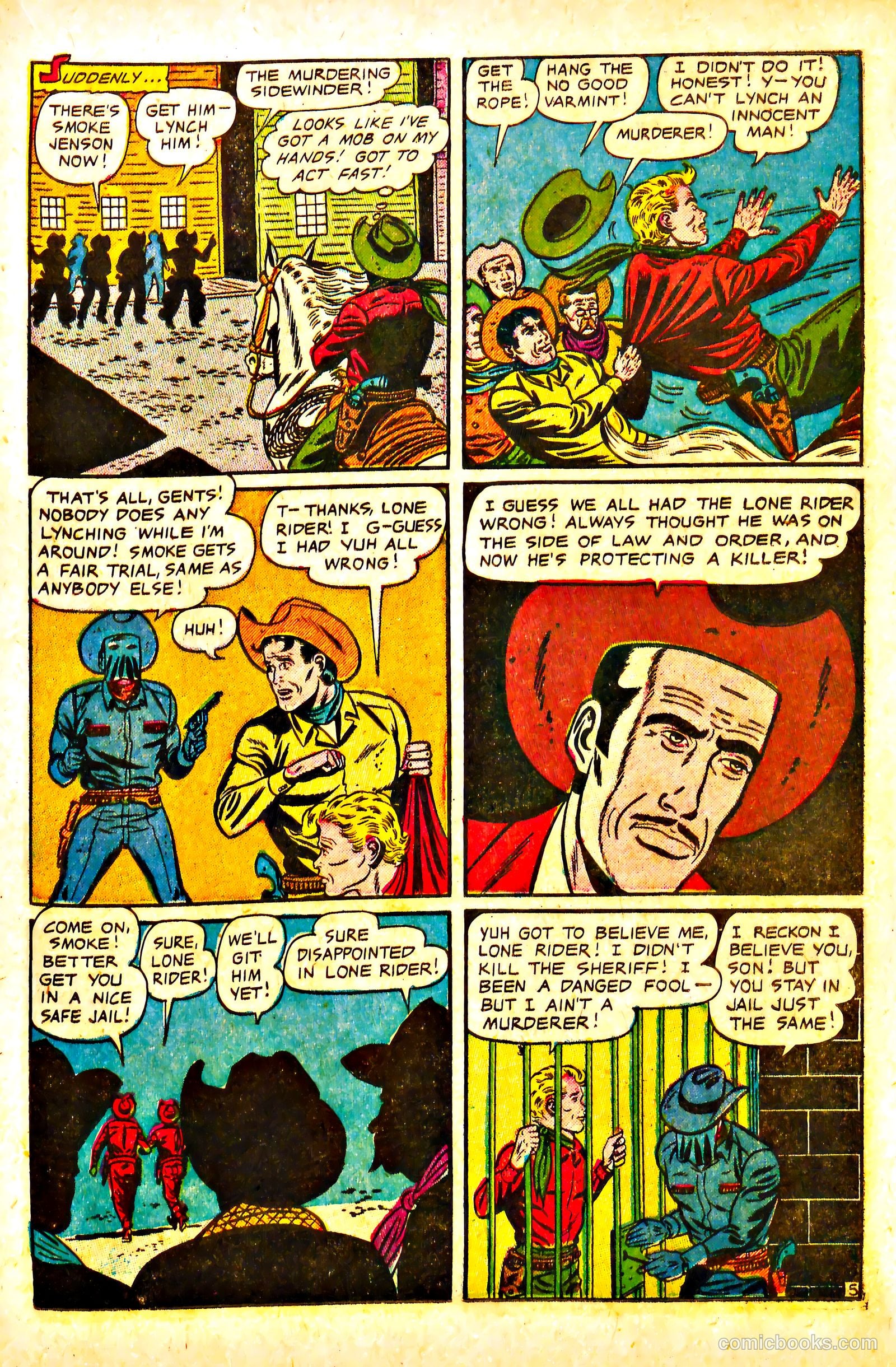 The Lone Rider #13 (1953) — page 23 of 36