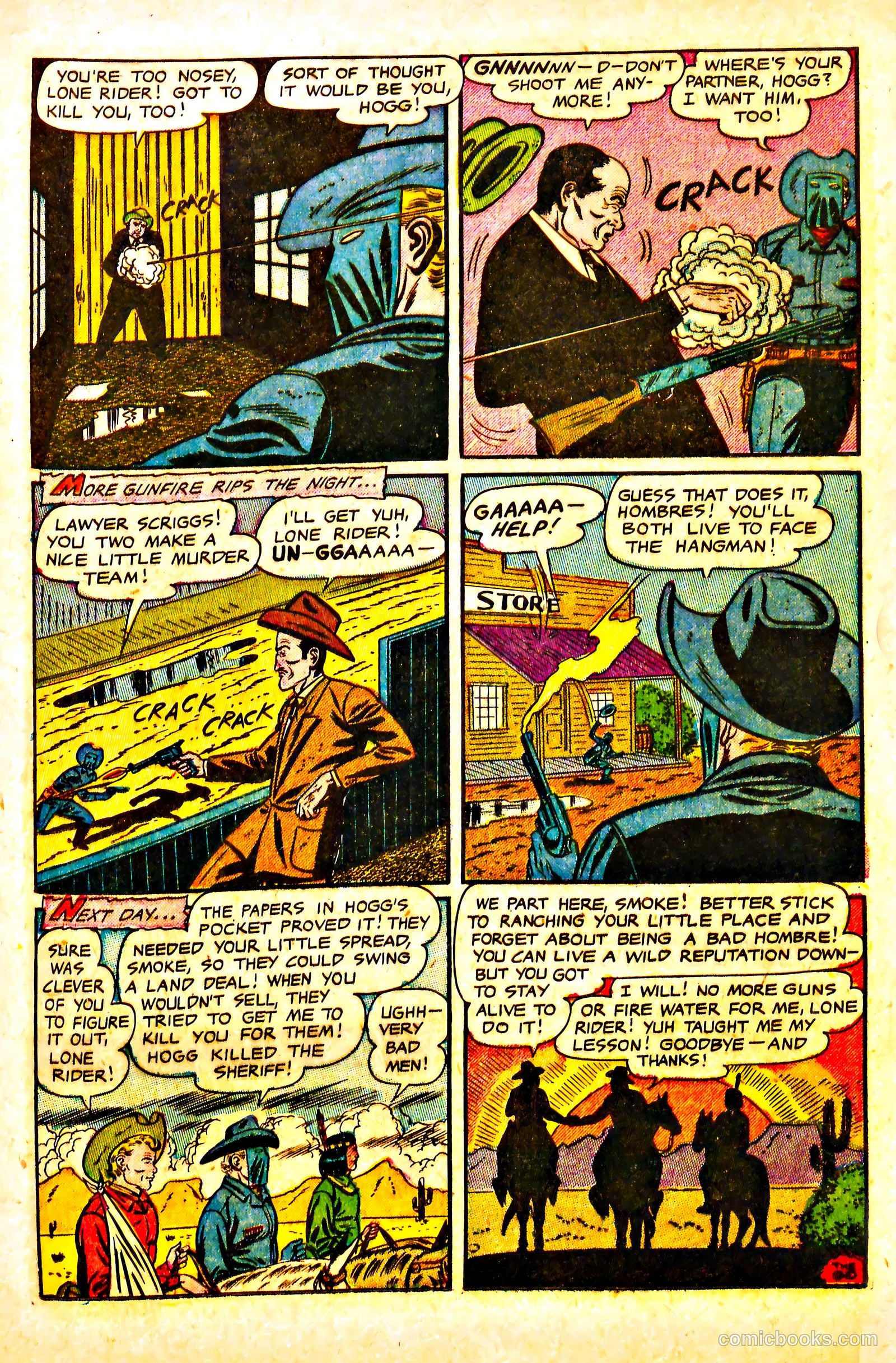 The Lone Rider #13 (1953) — page 25 of 36