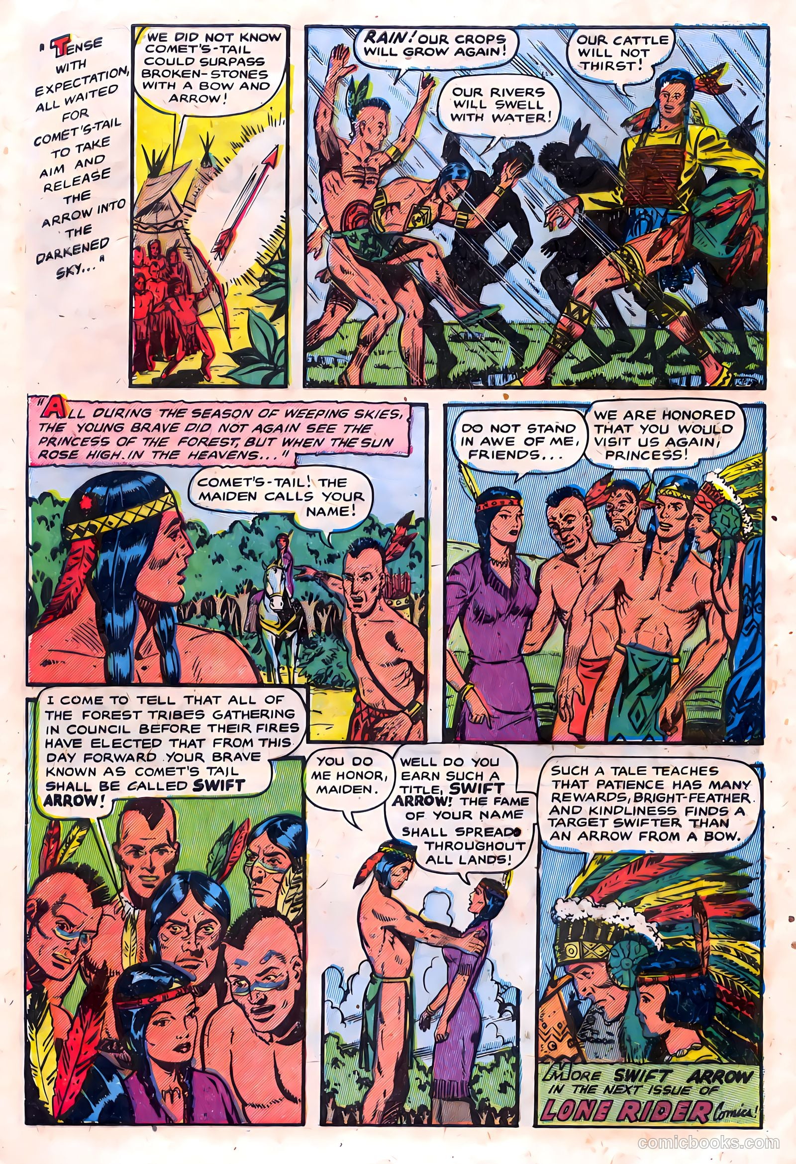 The Lone Rider #15 (1953) — page 32 of 36