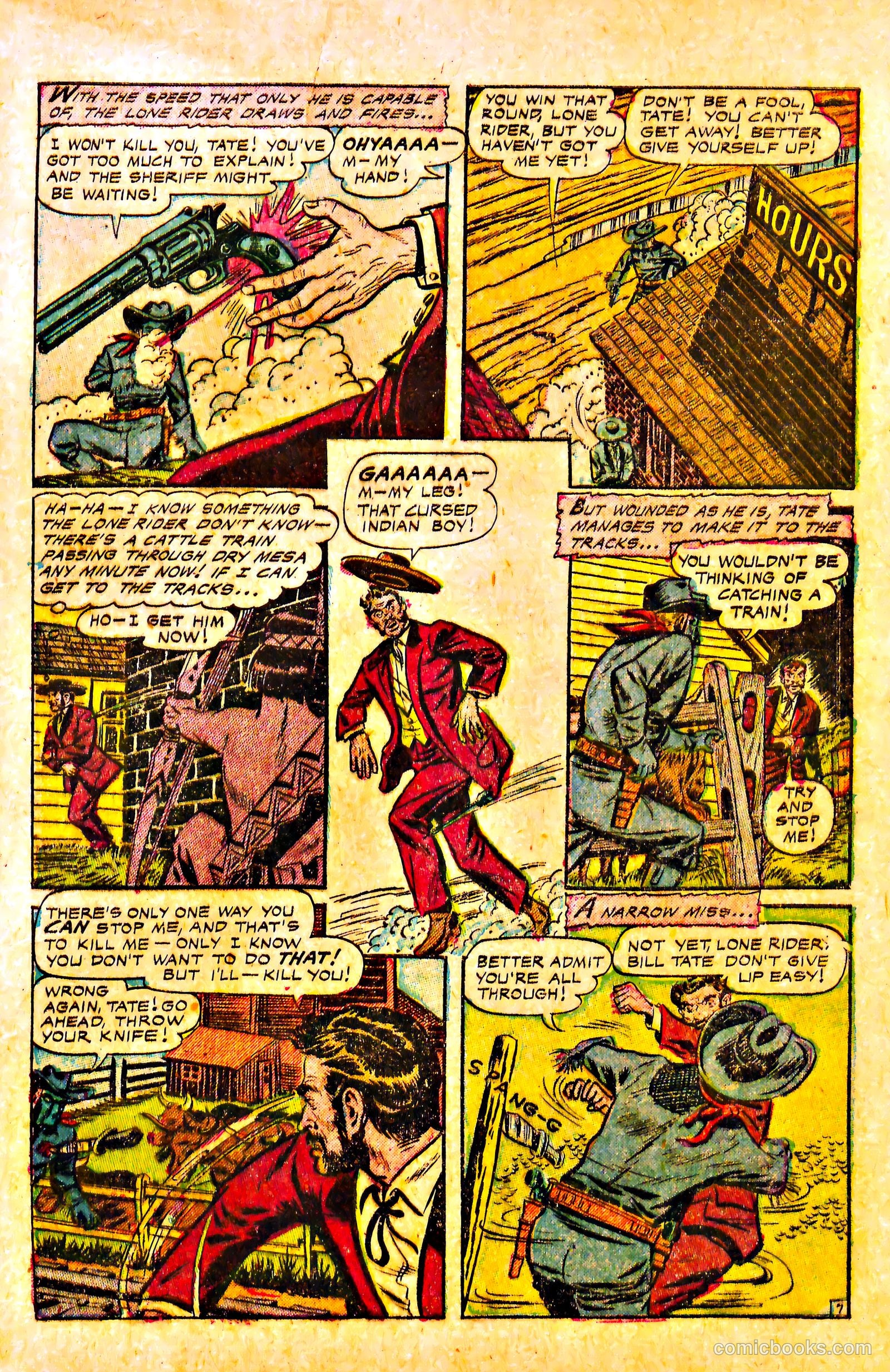 The Lone Rider #17 (1954) — page 9 of 36