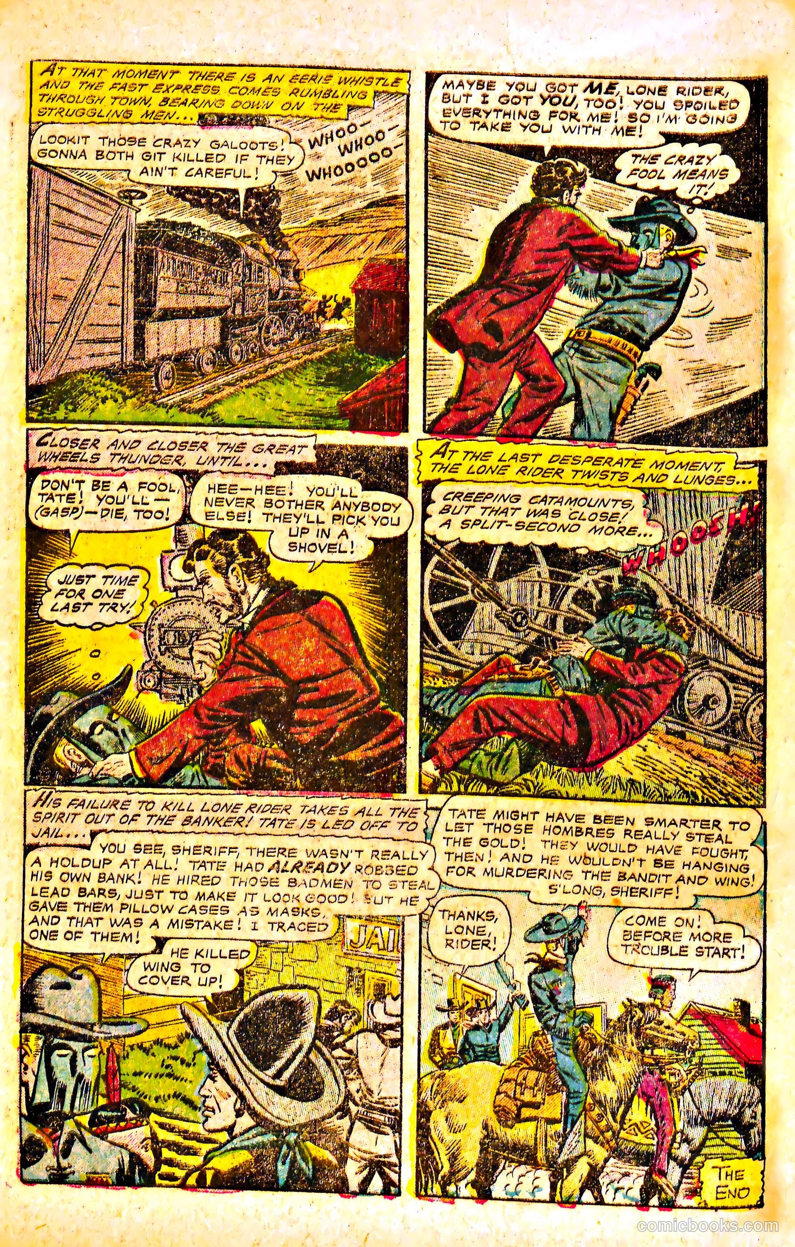 The Lone Rider #17 (1954) — page 10 of 36