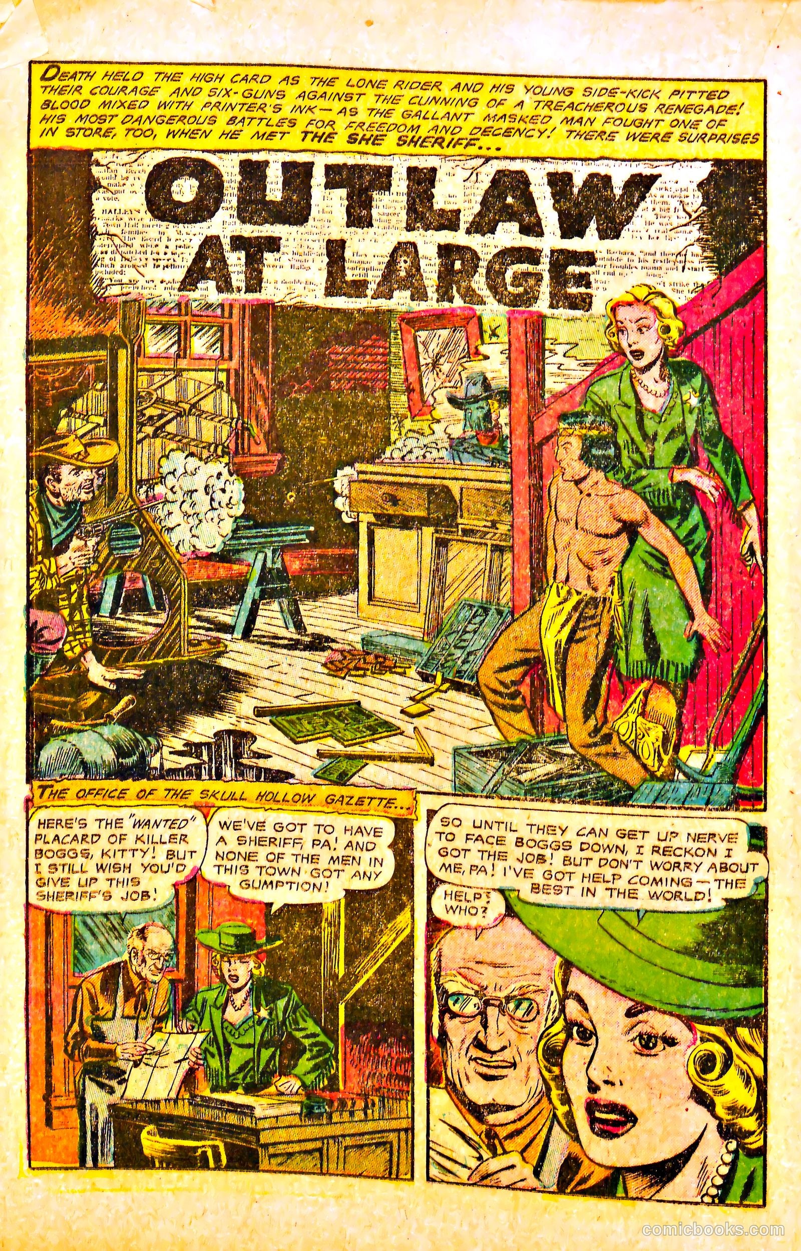 The Lone Rider #17 (1954) — page 20 of 36