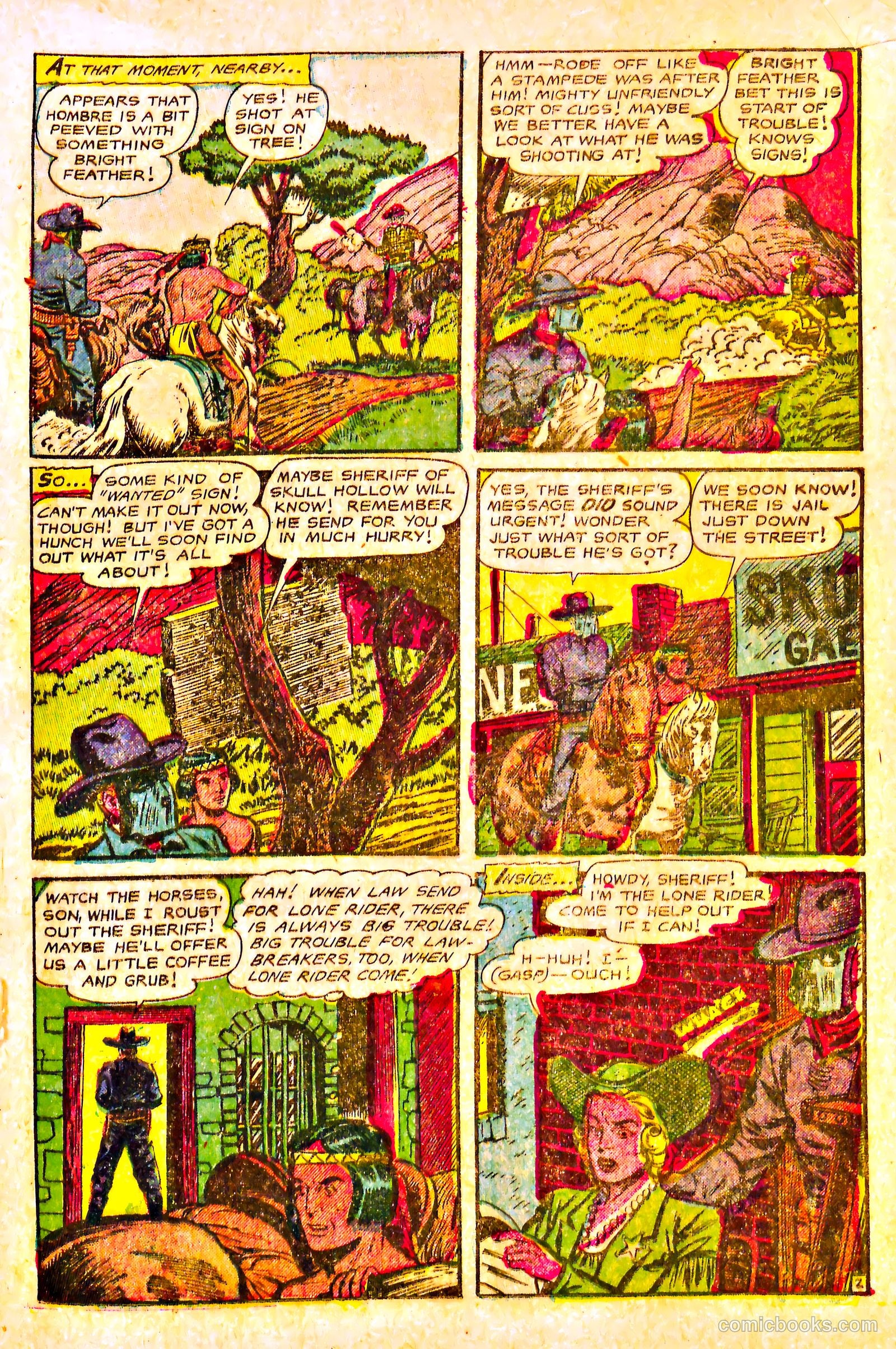 The Lone Rider #17 (1954) — page 21 of 36