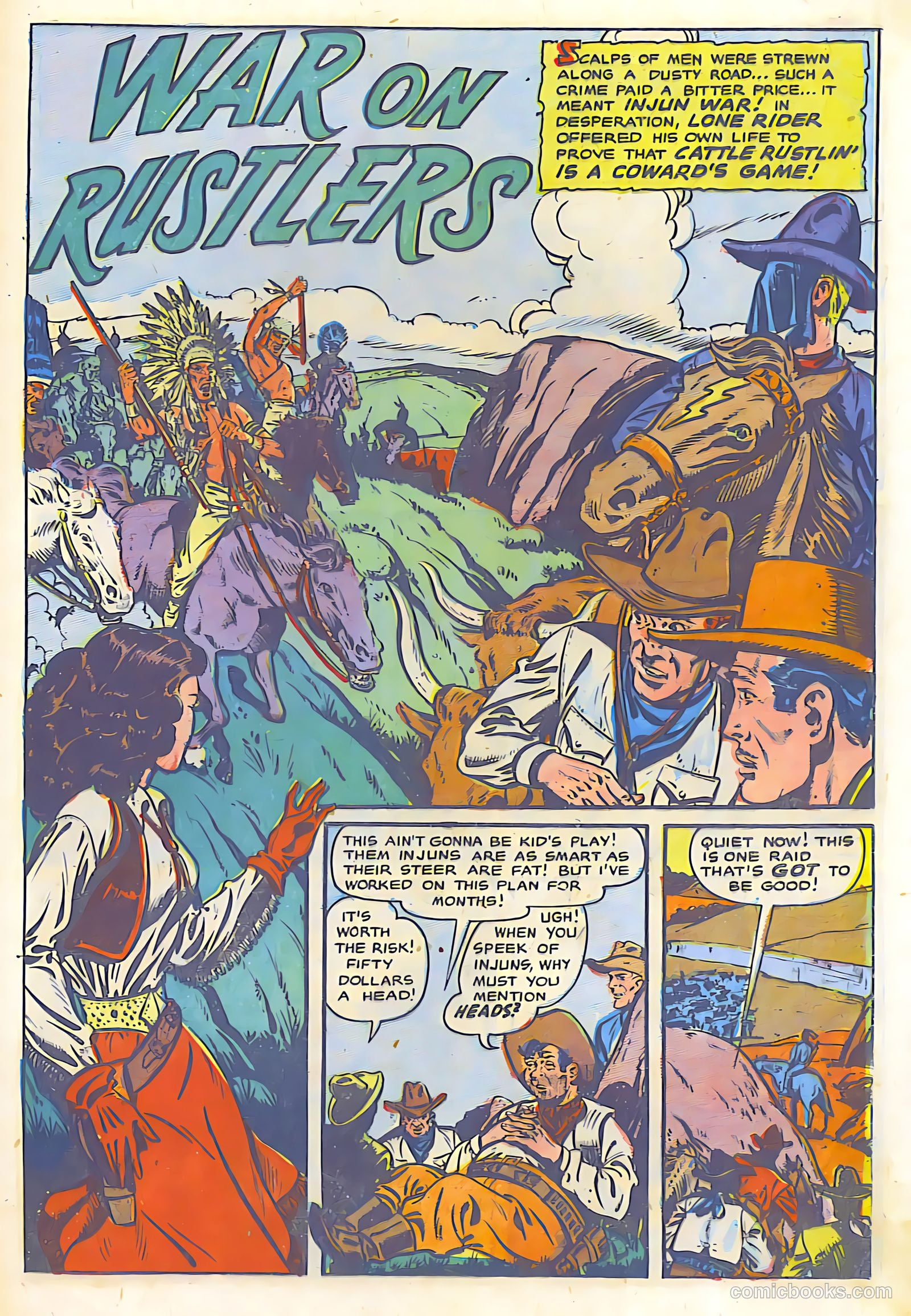 The Lone Rider #19 (1954) — page 23 of 36