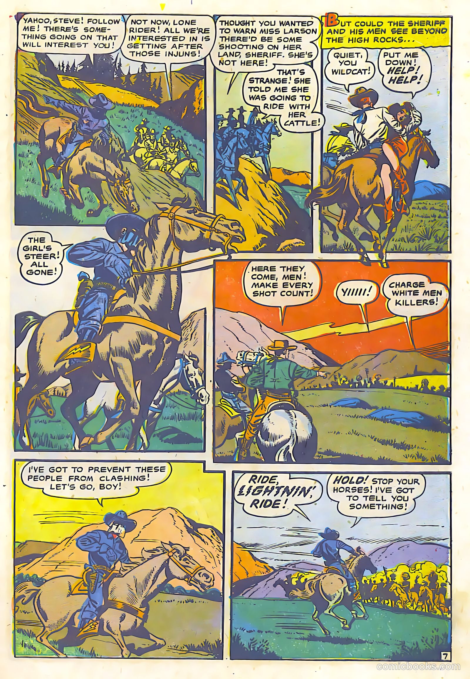 The Lone Rider #19 (1954) — page 29 of 36