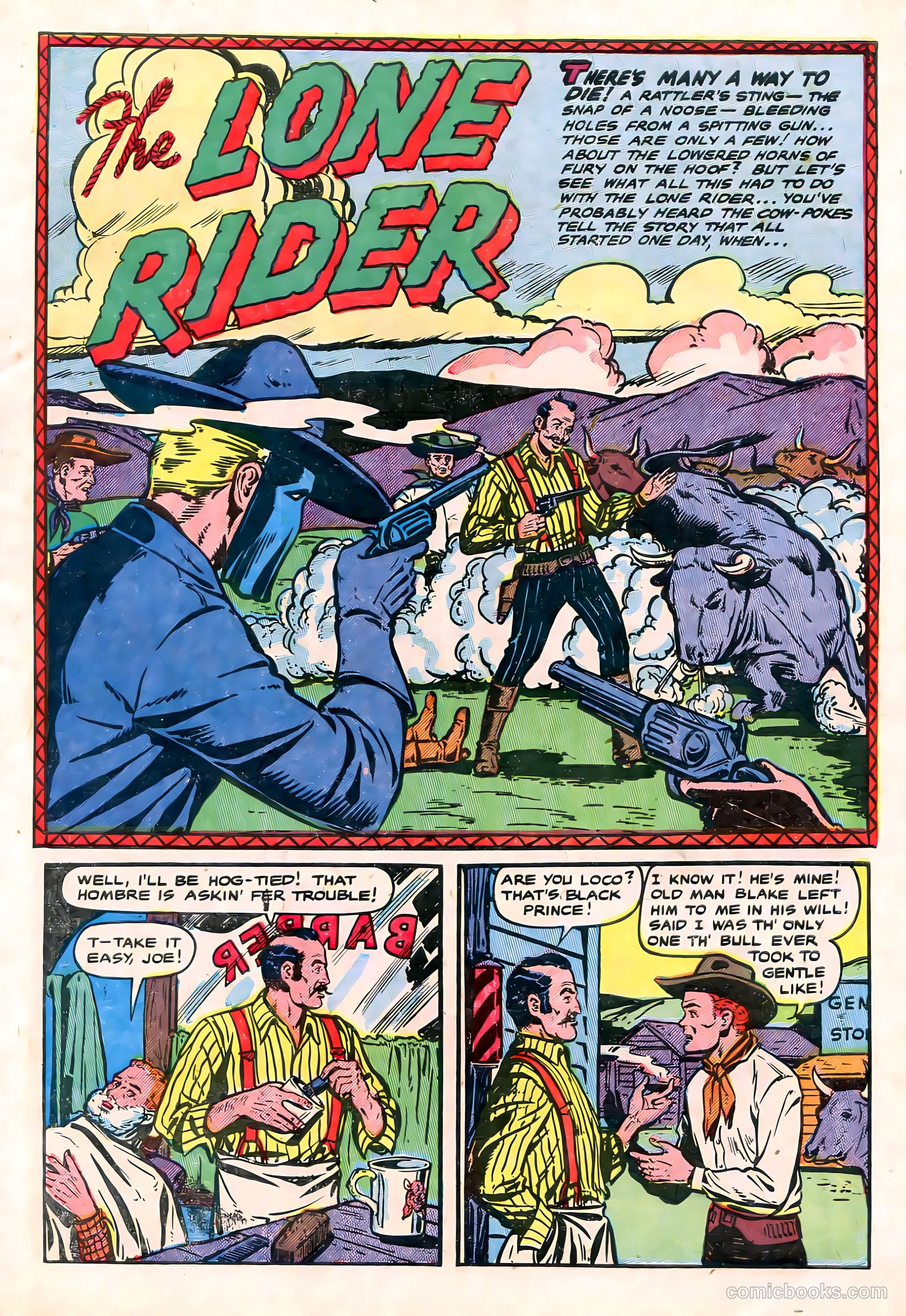 The Lone Rider #2 (1951) — page 3 of 52