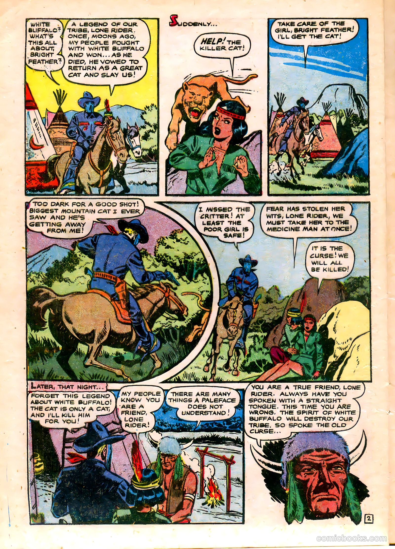 The Lone Rider #20 (1954) — page 6 of 36