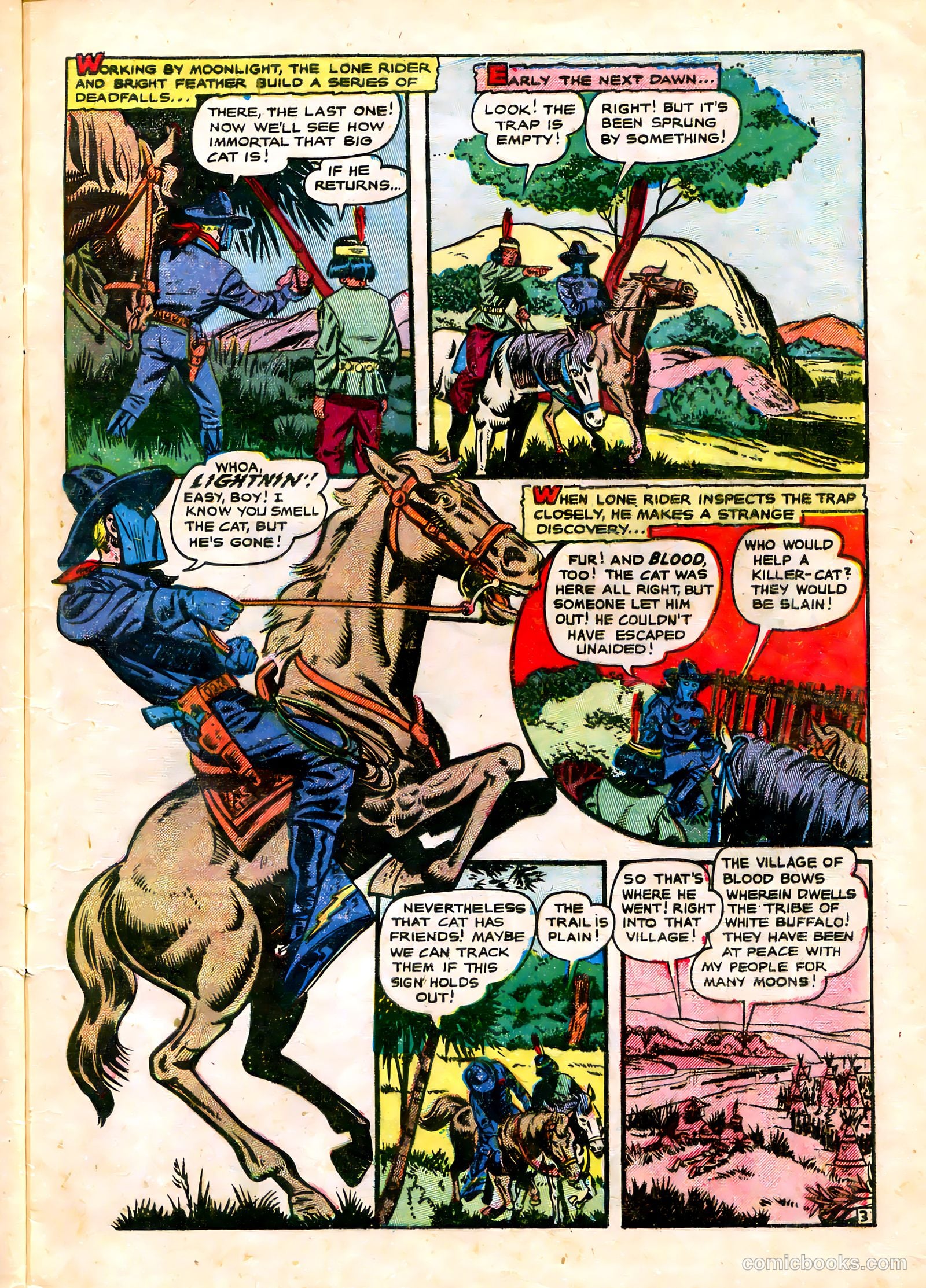 The Lone Rider #20 (1954) — page 7 of 36