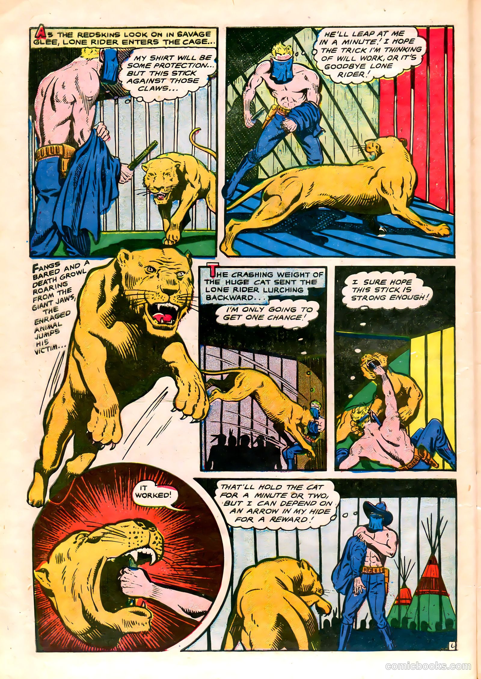 The Lone Rider #20 (1954) — page 10 of 36