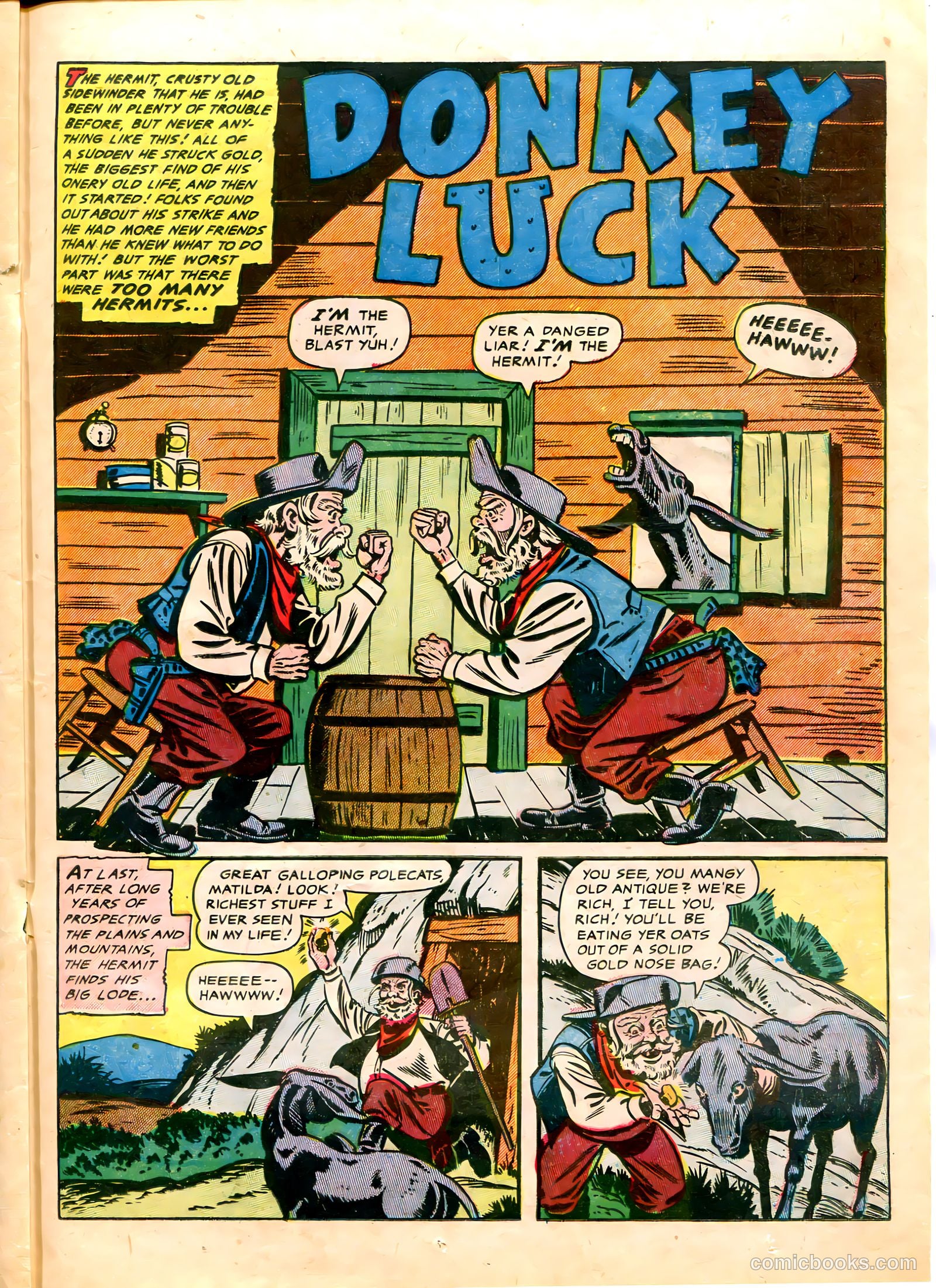 The Lone Rider #20 (1954) — page 21 of 36