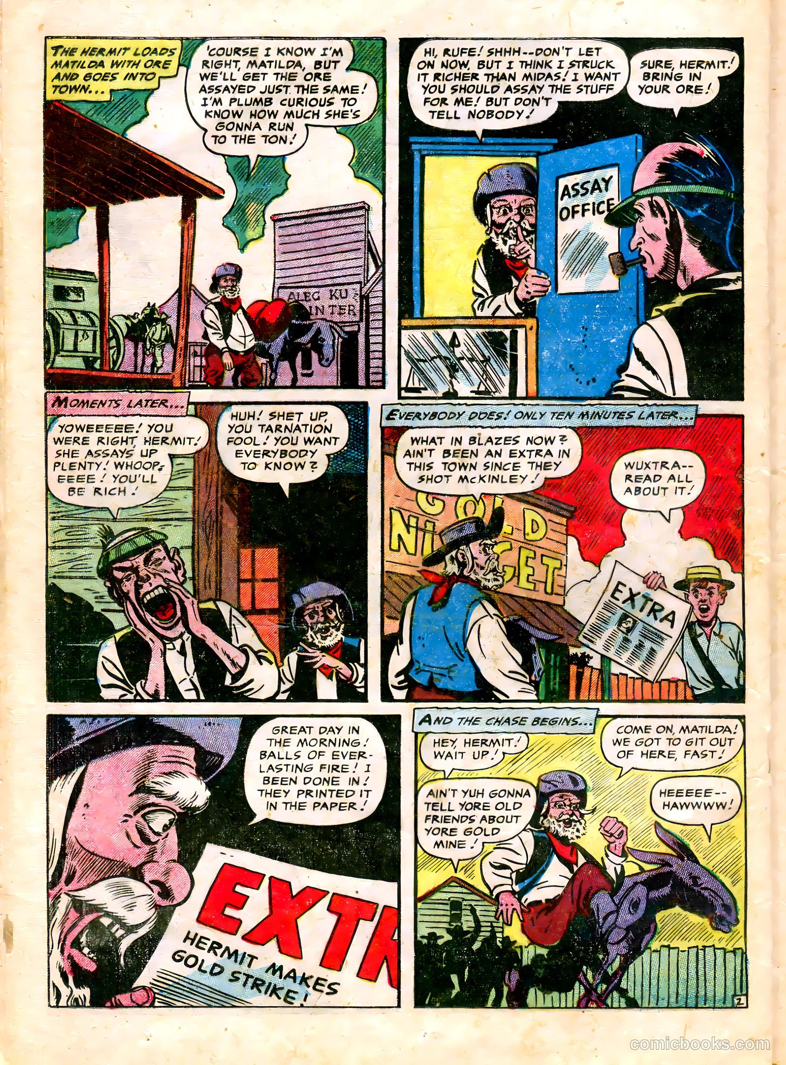 The Lone Rider #20 (1954) — page 22 of 36