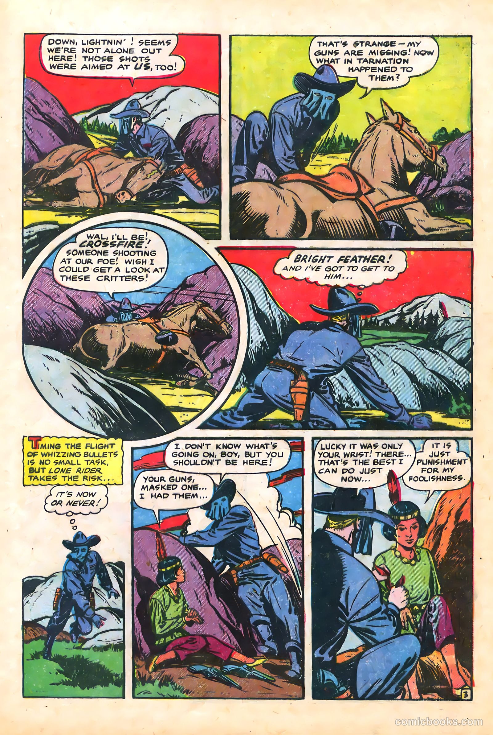 The Lone Rider #21 (1954) — page 7 of 36