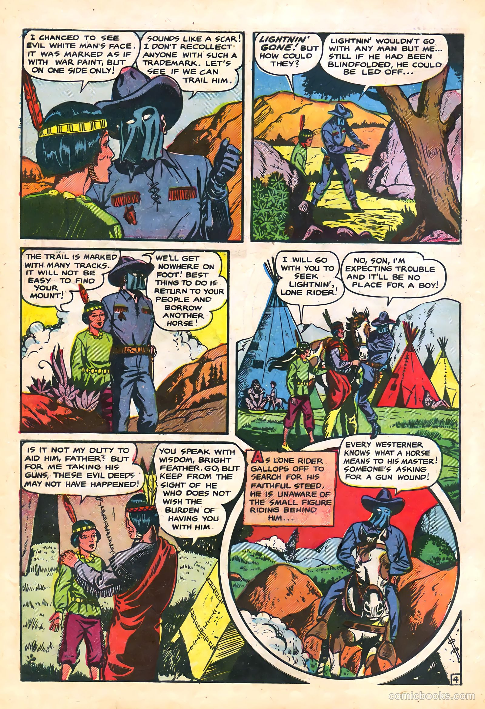 The Lone Rider #21 (1954) — page 8 of 36