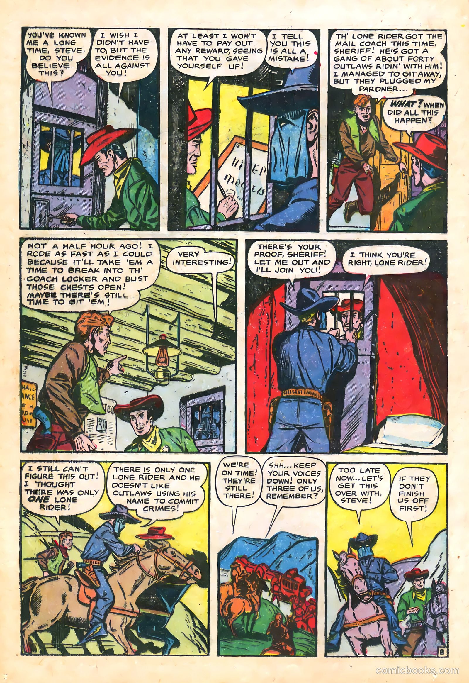 The Lone Rider #21 (1954) — page 12 of 36