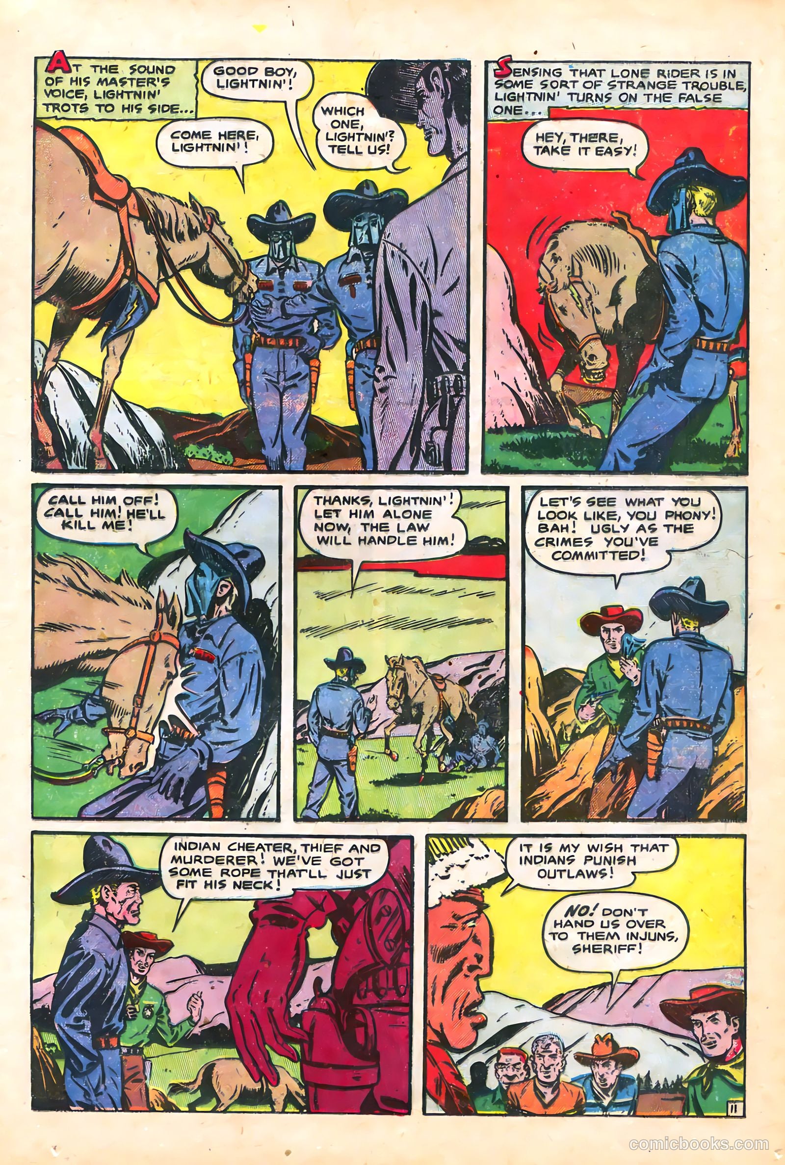 The Lone Rider #21 (1954) — page 15 of 36