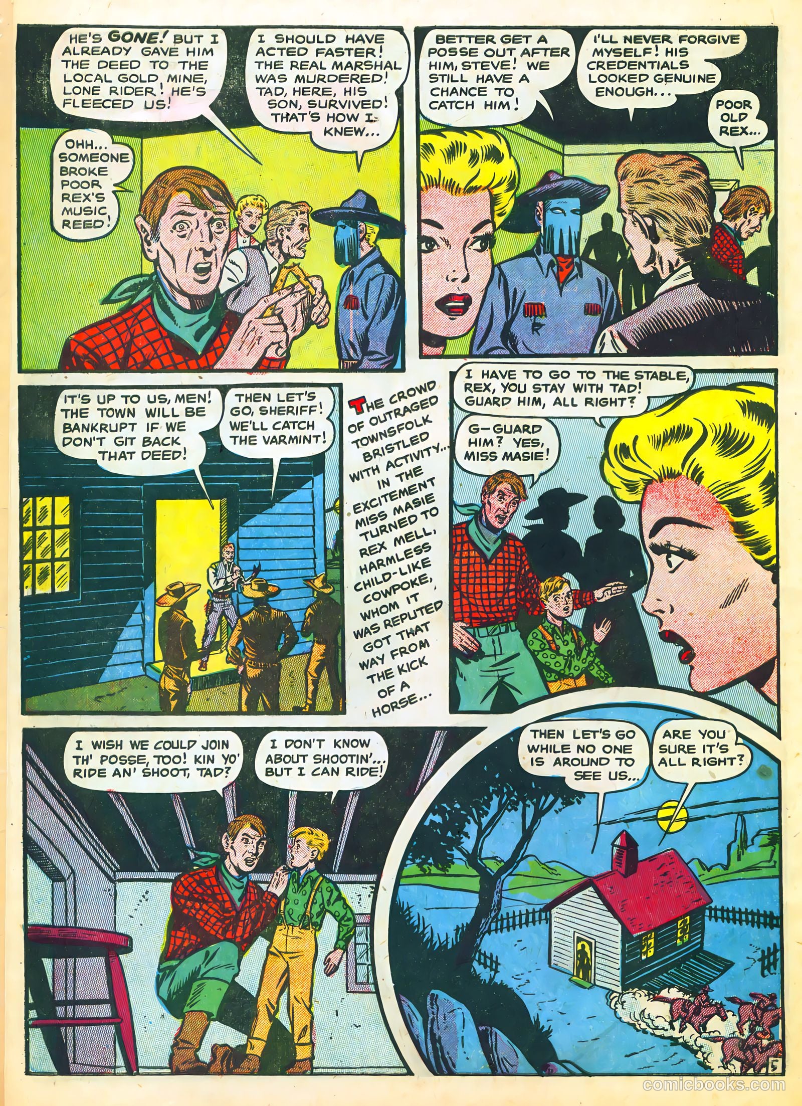 The Lone Rider #23 (1954) — page 8 of 36