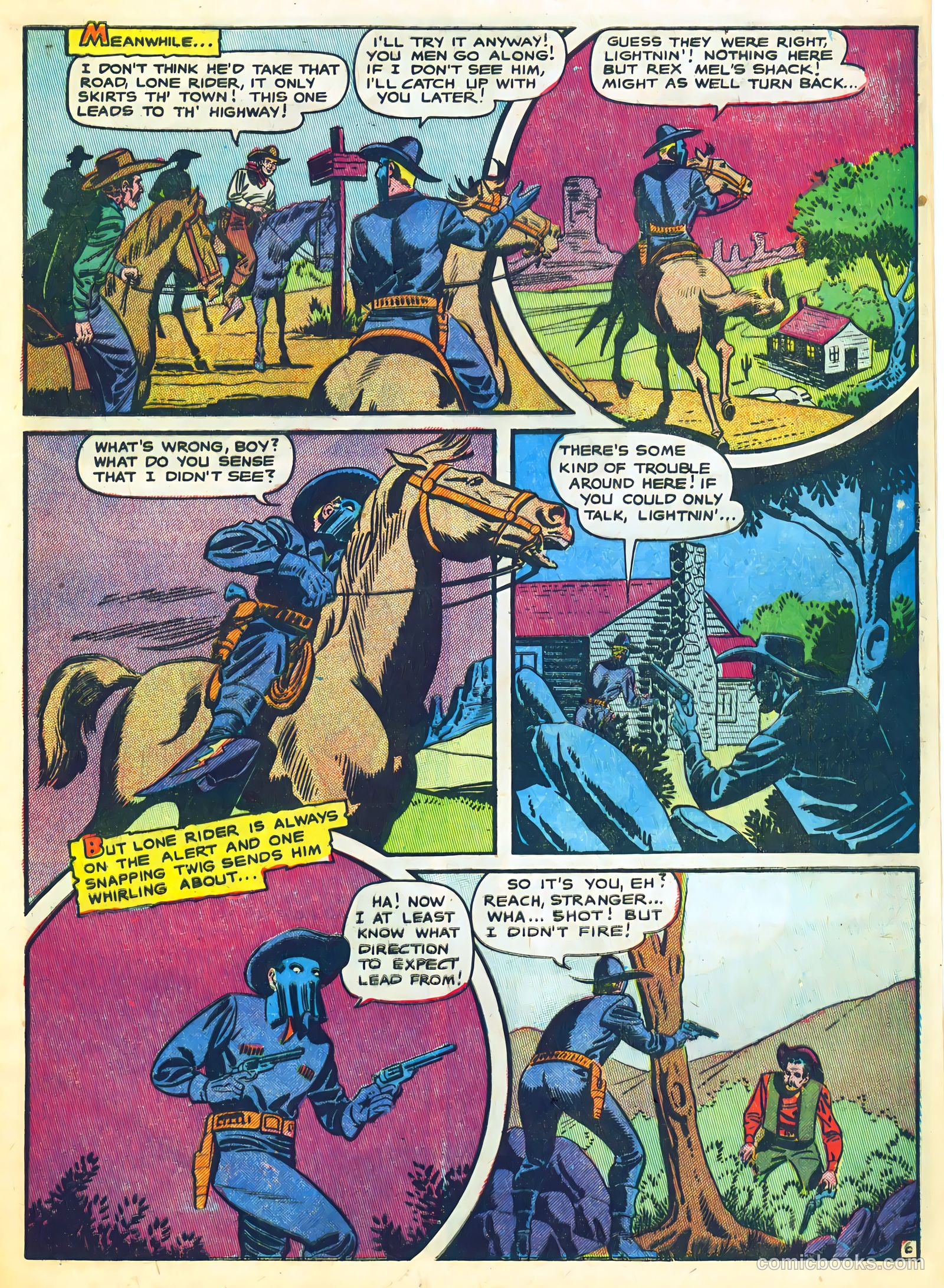 The Lone Rider #23 (1954) — page 9 of 36