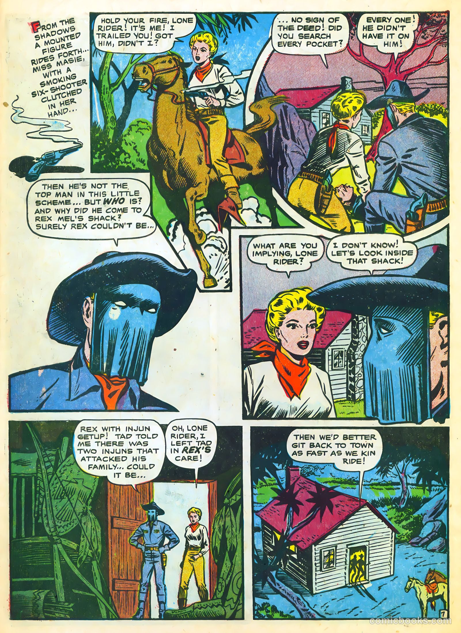 The Lone Rider #23 (1954) — page 10 of 36