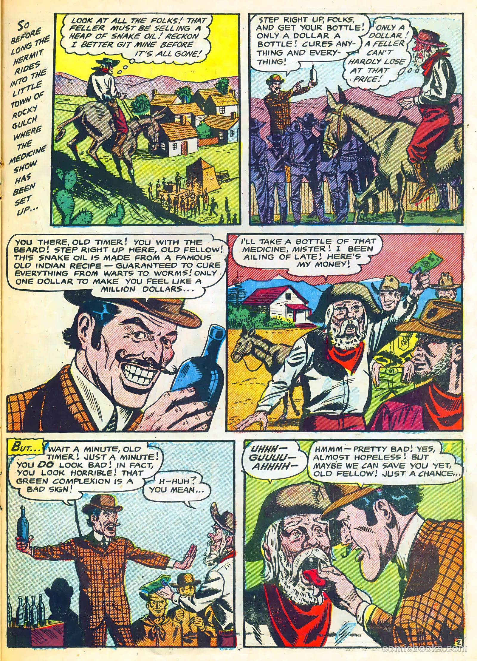 The Lone Rider #23 (1954) — page 21 of 36