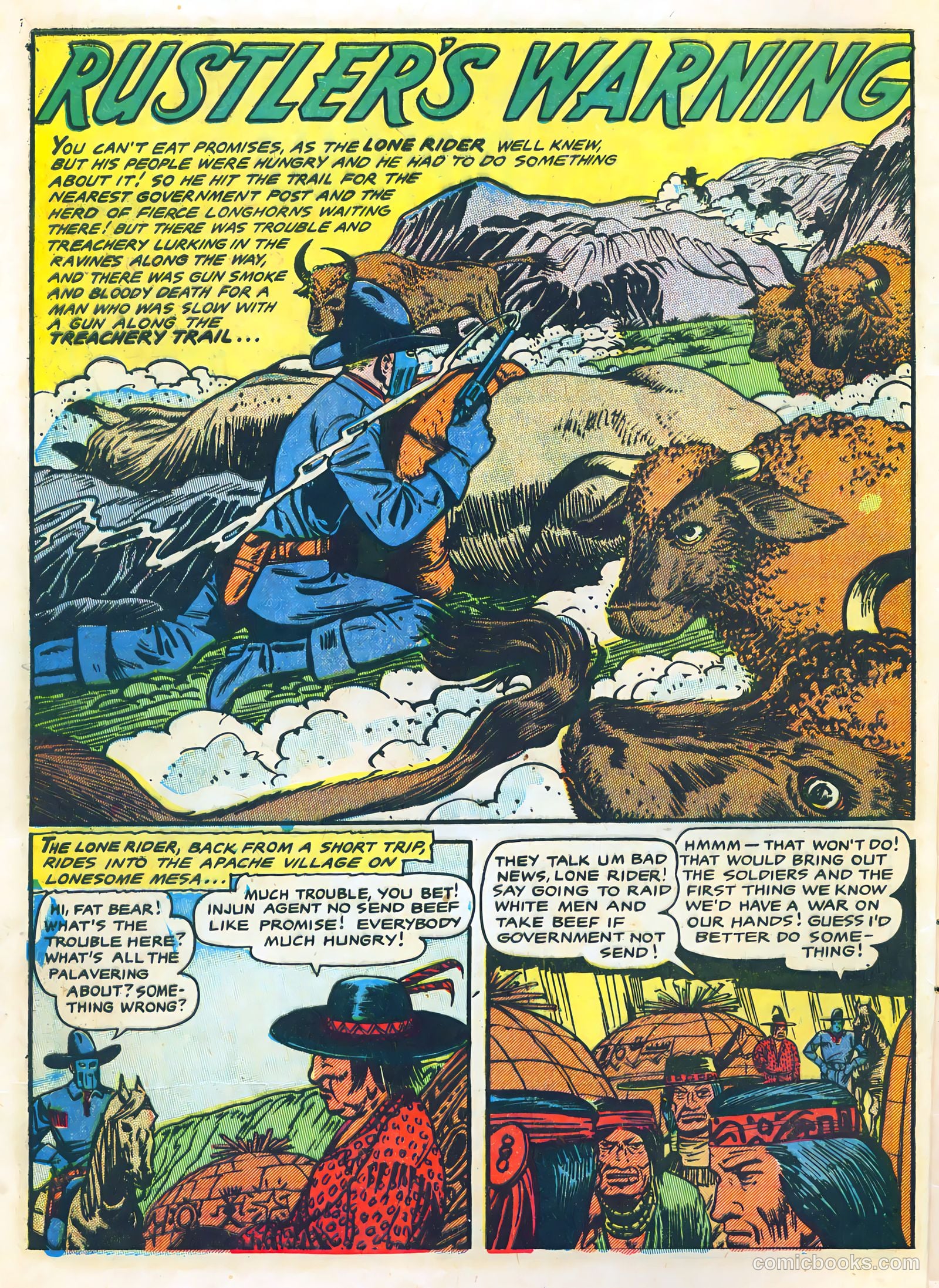The Lone Rider #24 (1955) — page 4 of 36