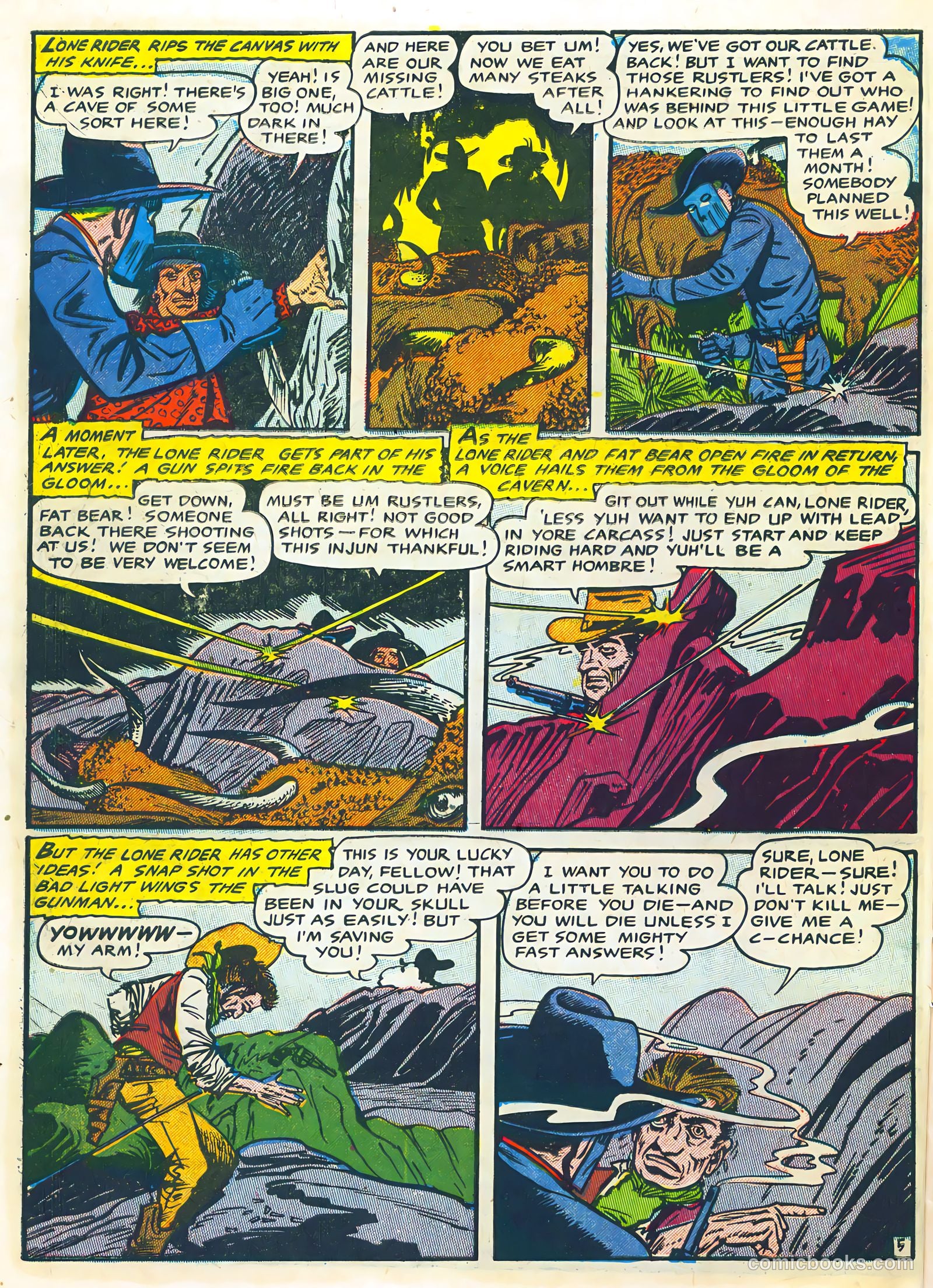 The Lone Rider #24 (1955) — page 8 of 36