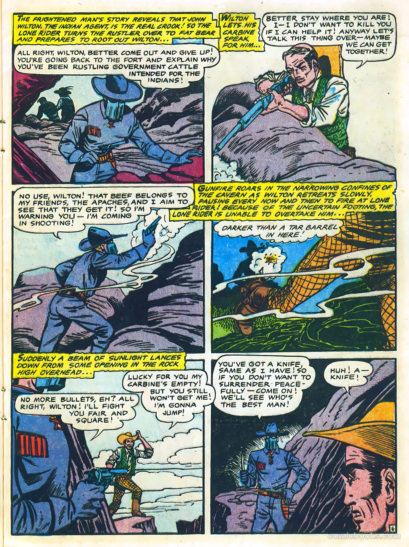 The Lone Rider #24 (1955) — page 9 of 36