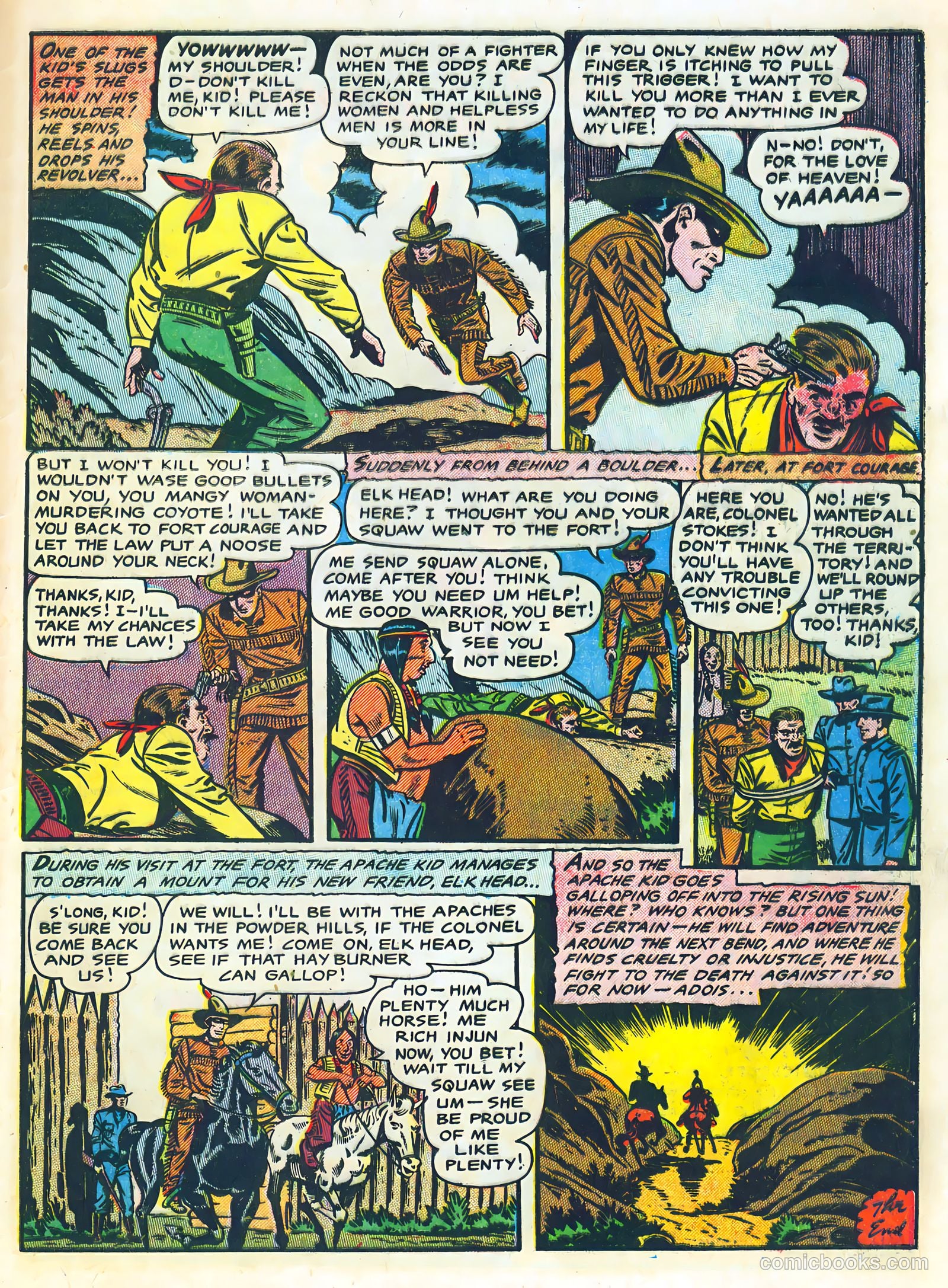 The Lone Rider #24 (1955) — page 33 of 36