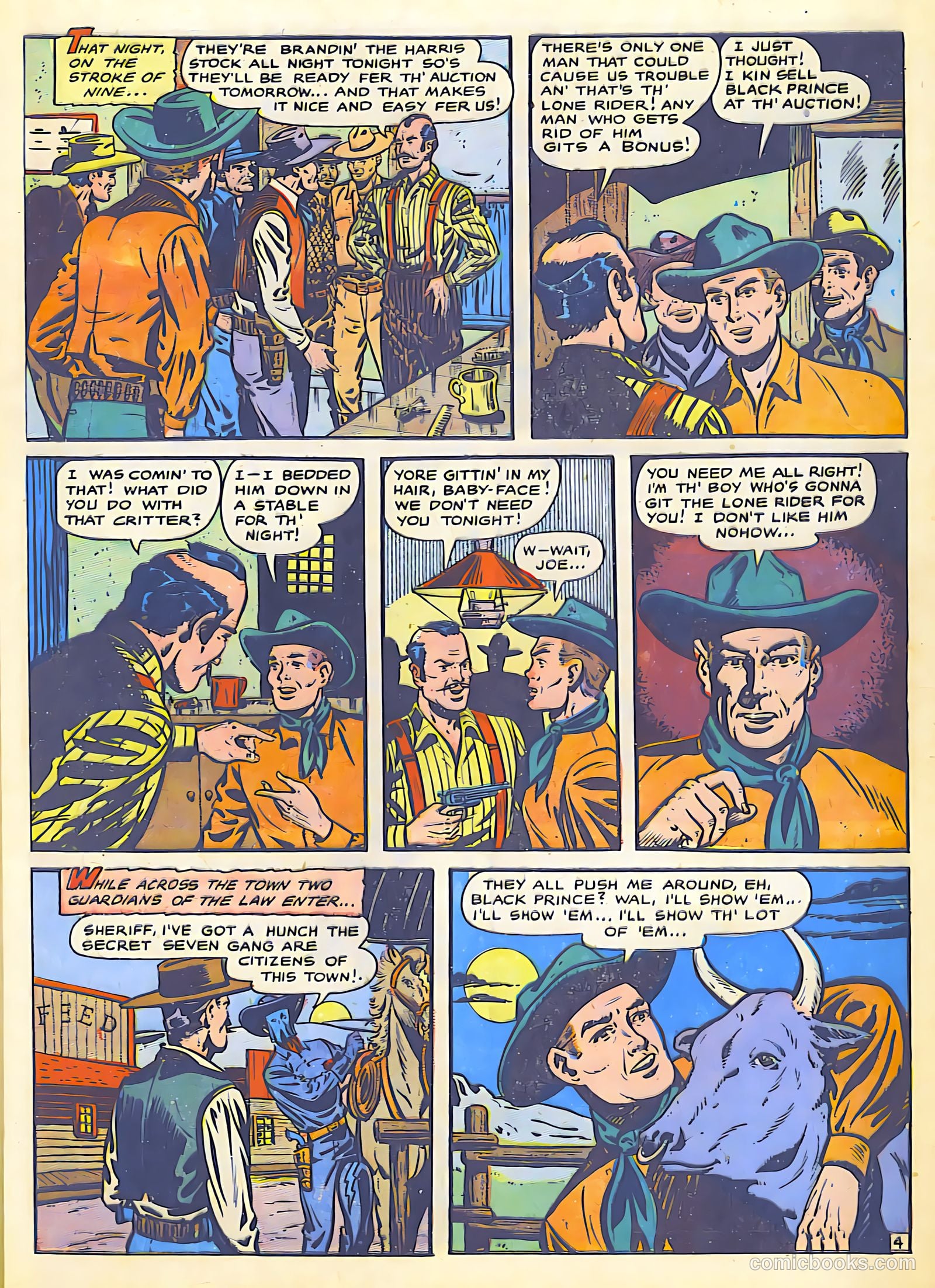 The Lone Rider #25 (1955) — page 7 of 36