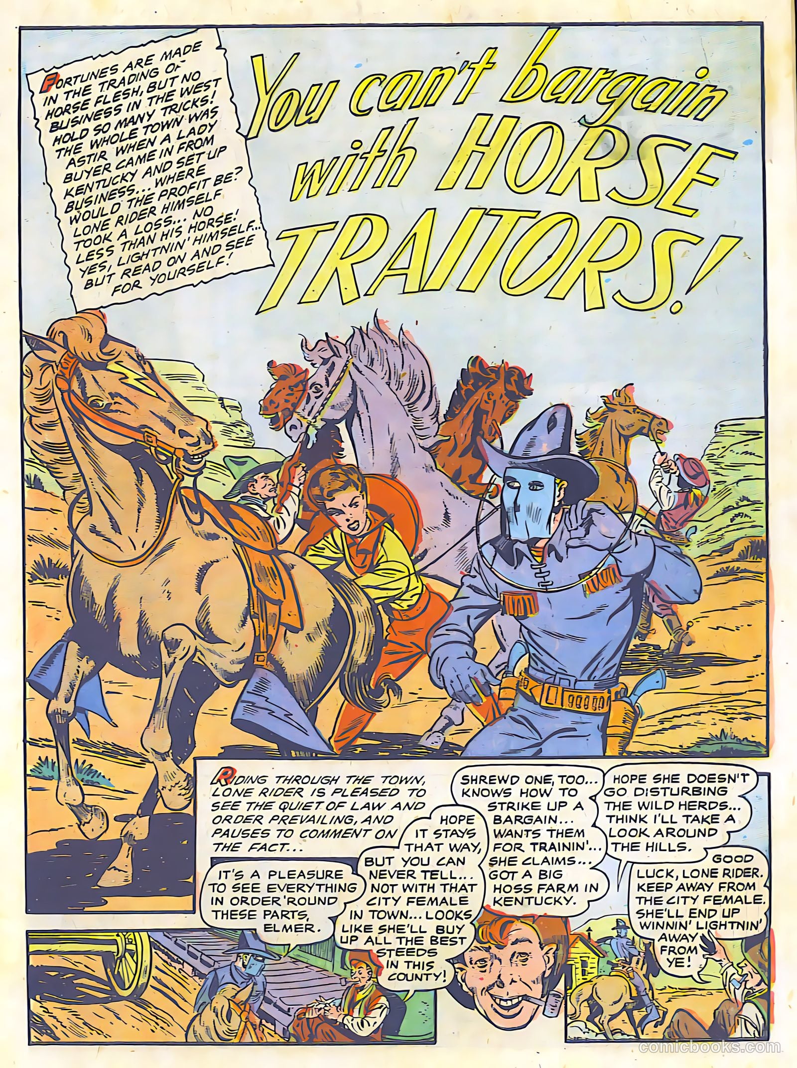 The Lone Rider #26 (1955) — page 3 of 36