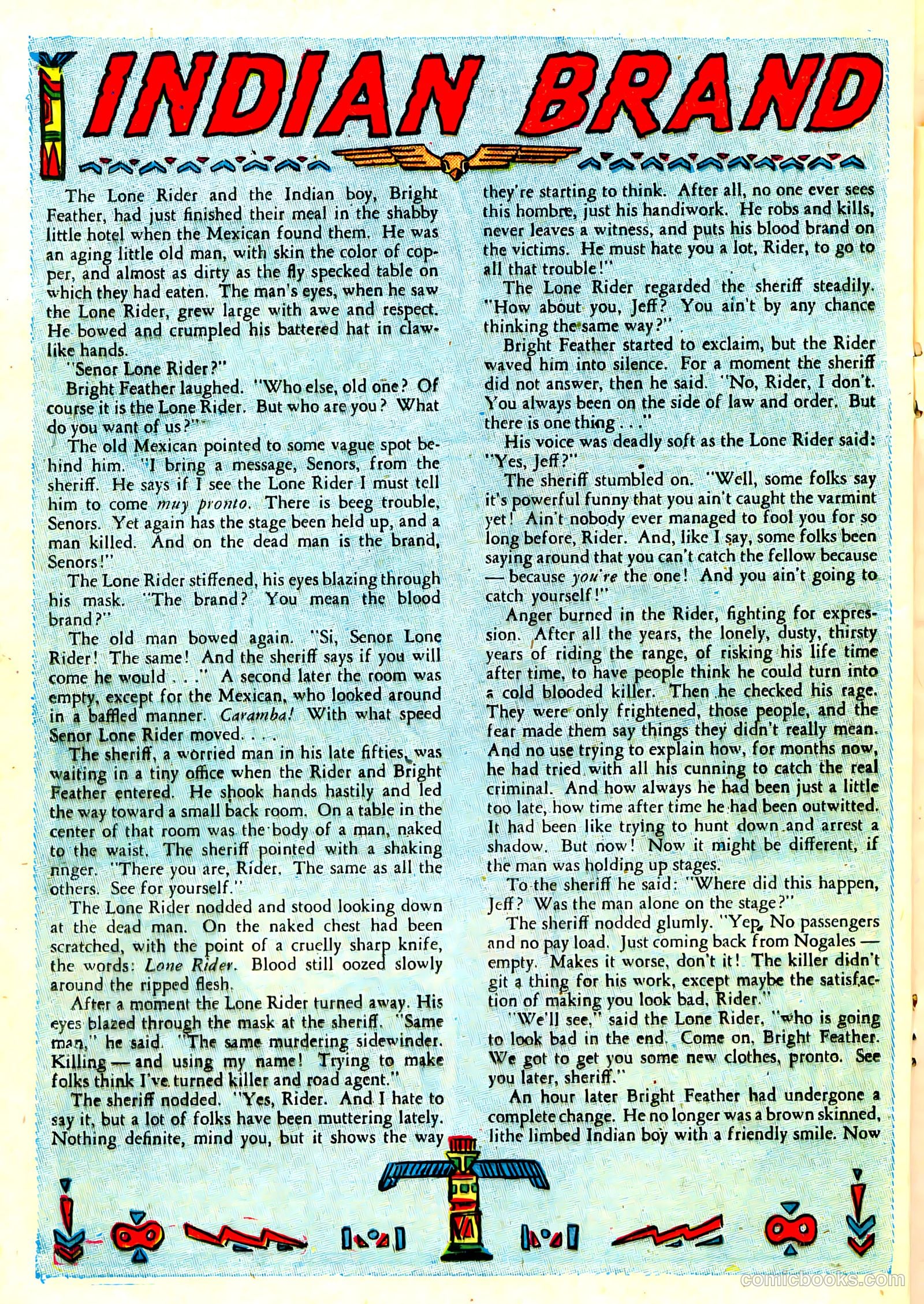 The Lone Rider #3 (1951) — page 16 of 36