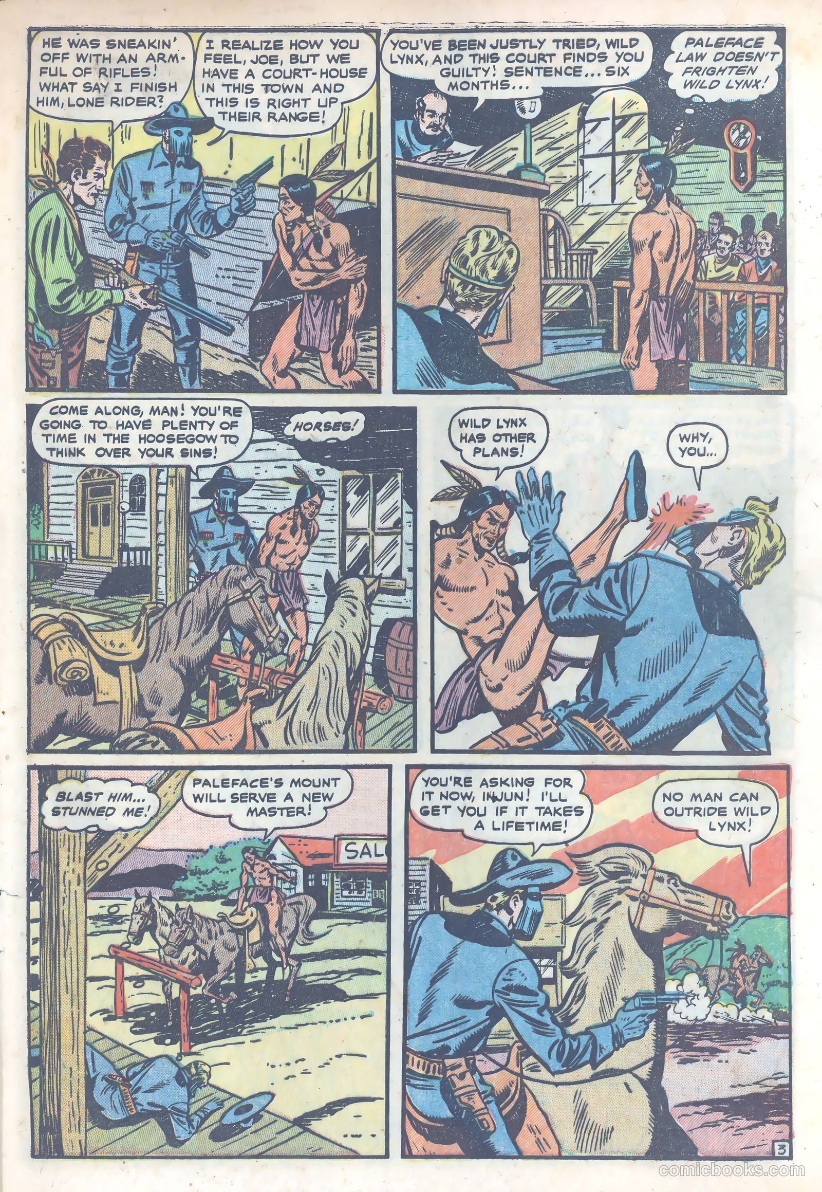 The Lone Rider #4 (1954) — page 7 of 39