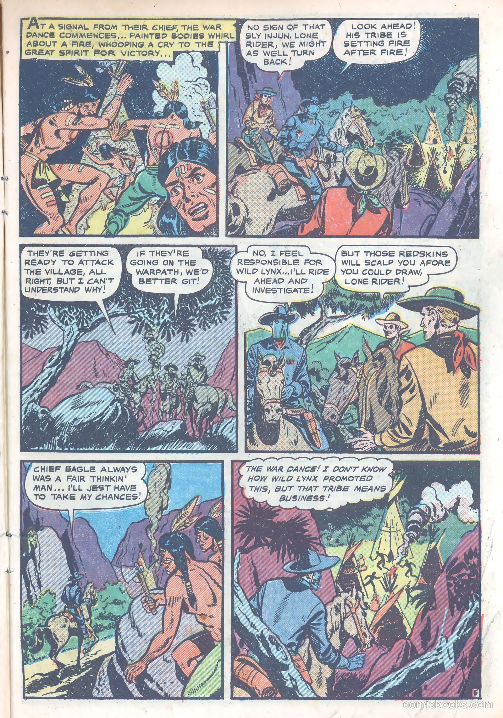 The Lone Rider #4 (1954) — page 9 of 39