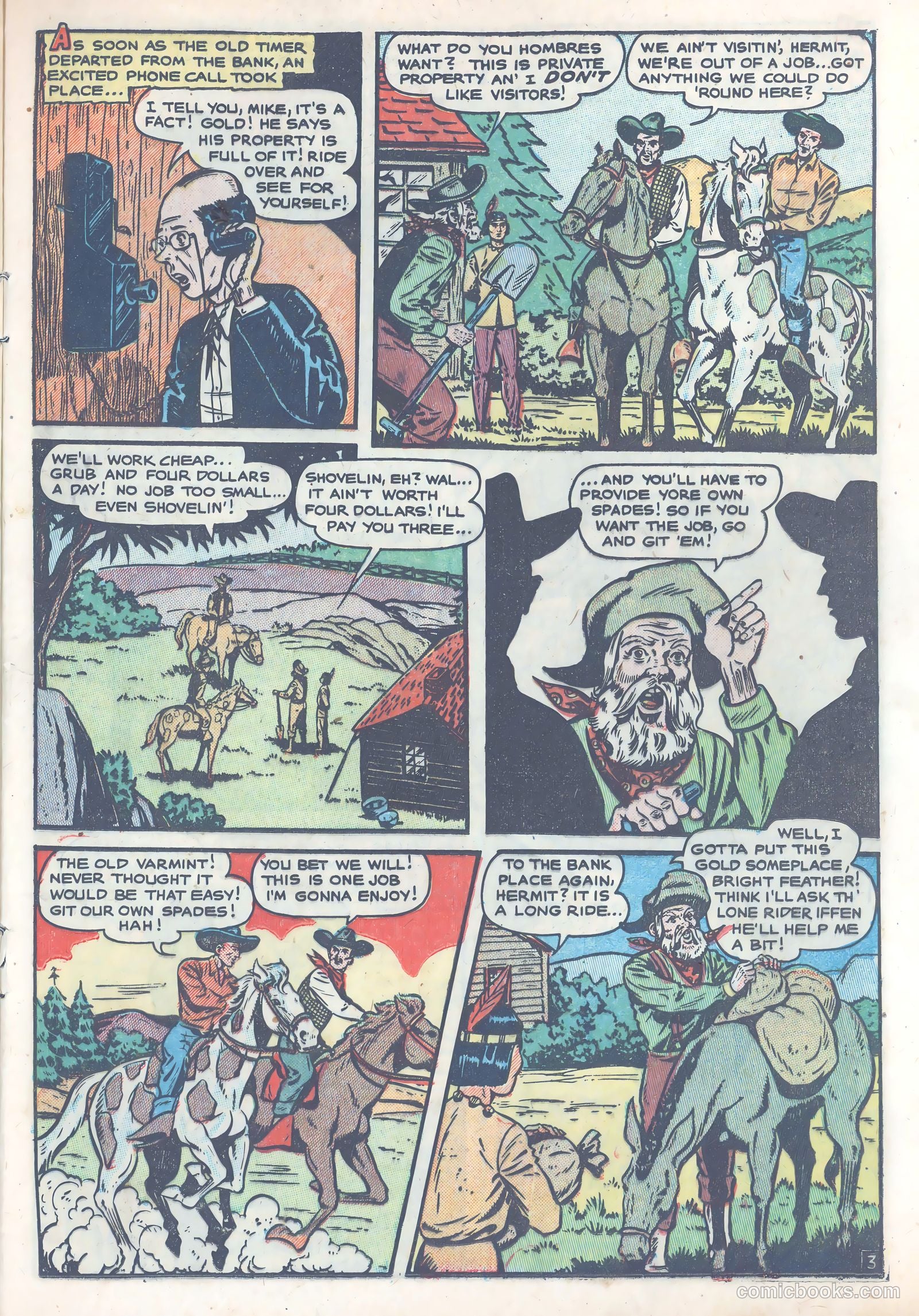 The Lone Rider #4 (1954) — page 15 of 39