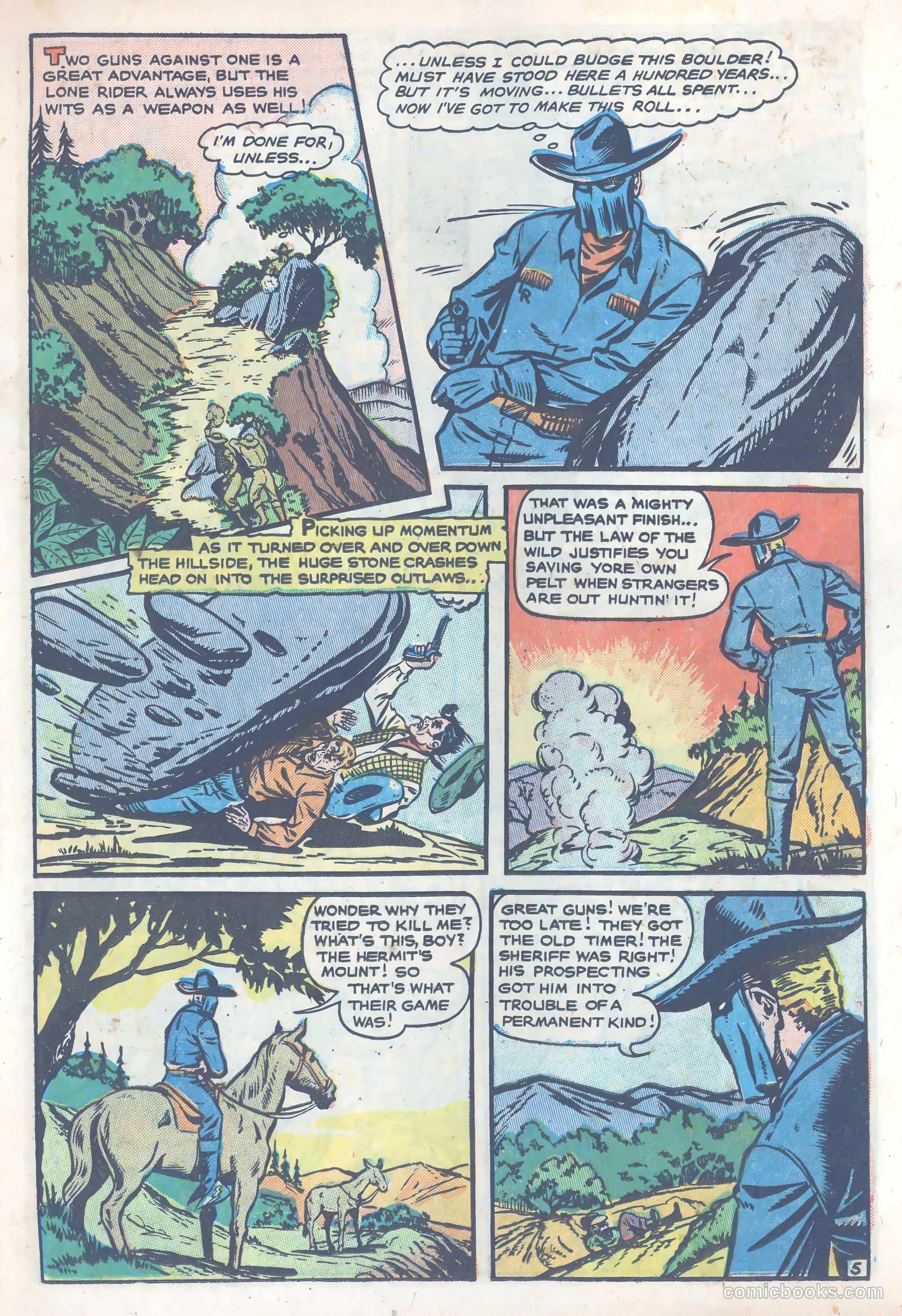 The Lone Rider #4 (1954) — page 17 of 39