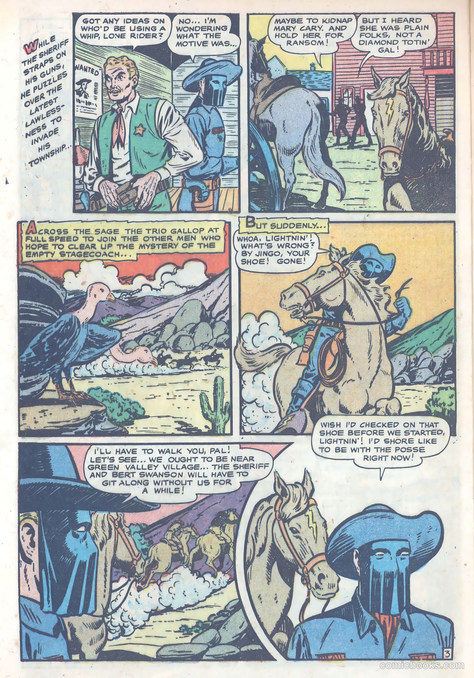 The Lone Rider #4 (1954) — page 30 of 39