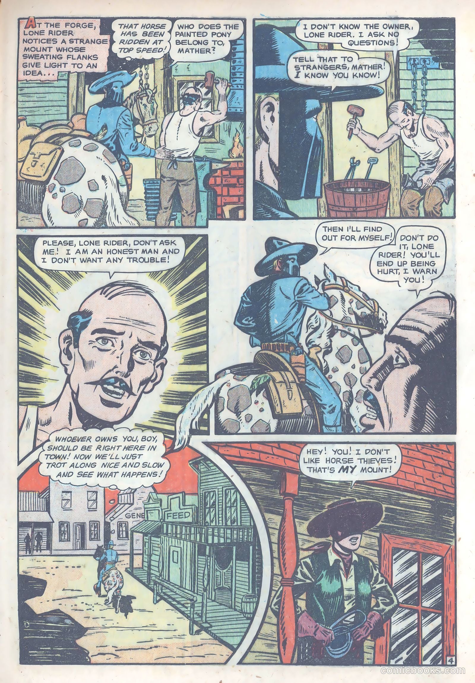The Lone Rider #4 (1954) — page 31 of 39
