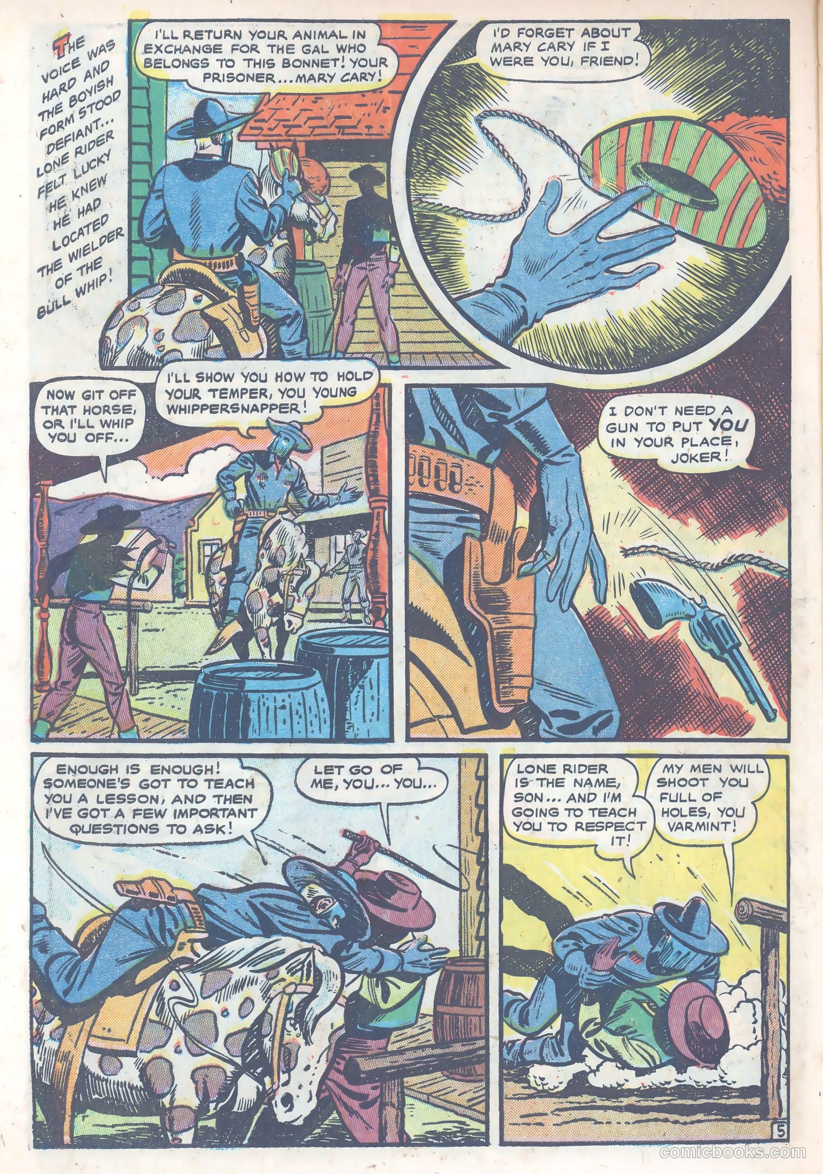 The Lone Rider #4 (1954) — page 32 of 39