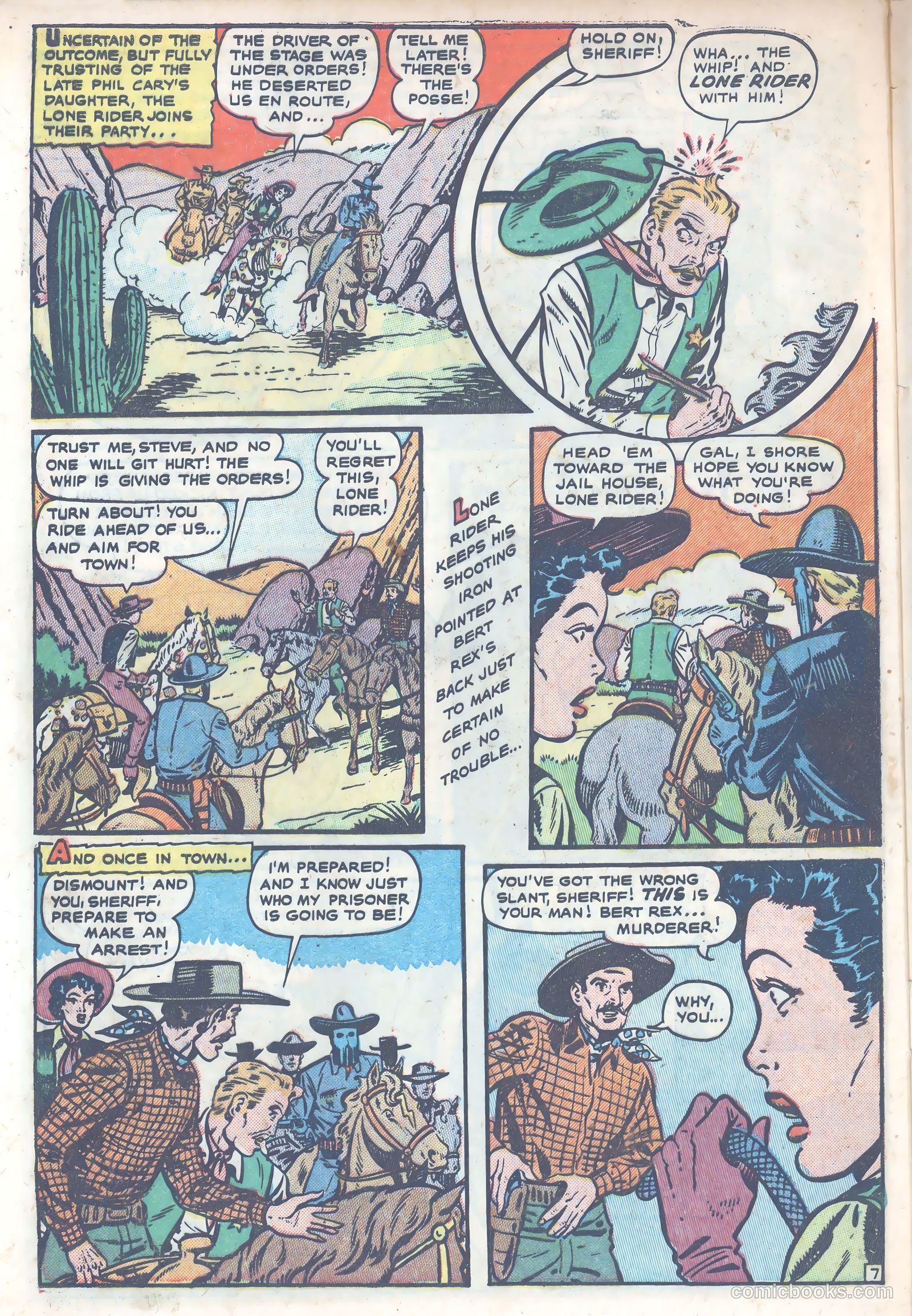The Lone Rider #4 (1954) — page 34 of 39