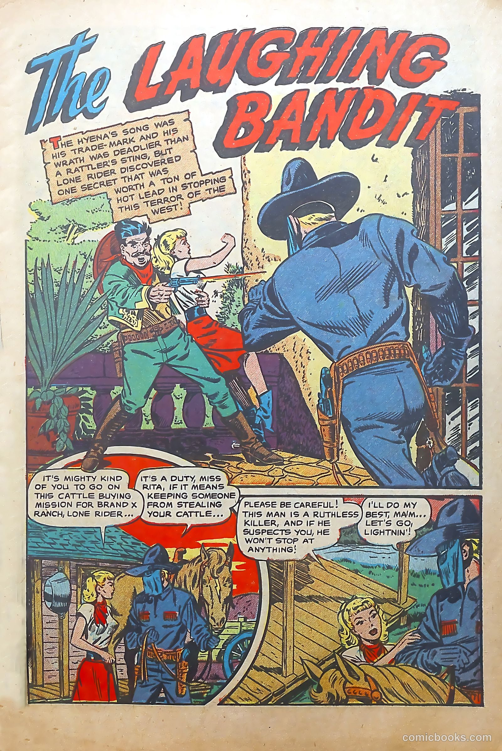 The Lone Rider #6 (1952) — page 3 of 36