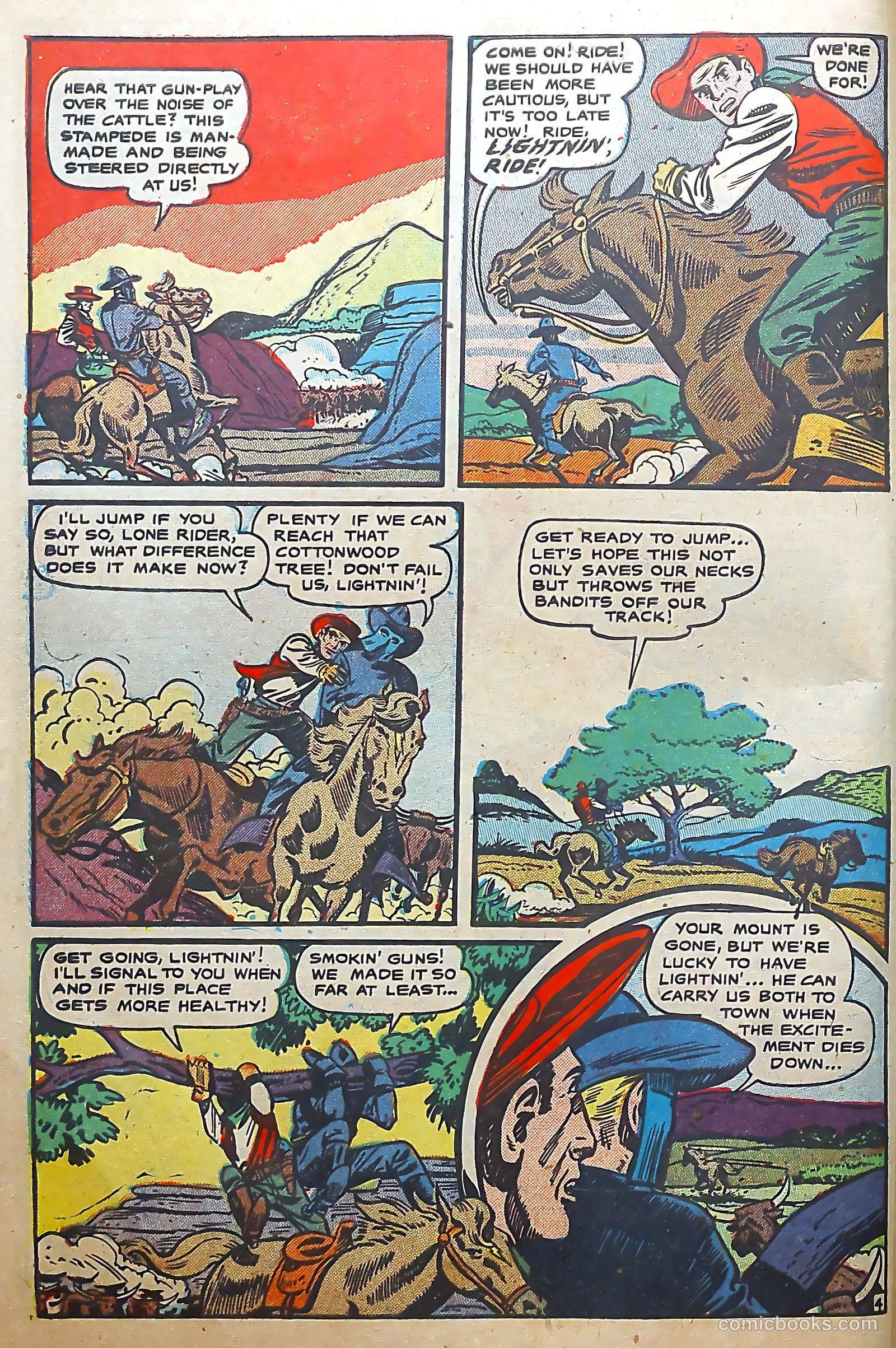 The Lone Rider #6 (1952) — page 6 of 36