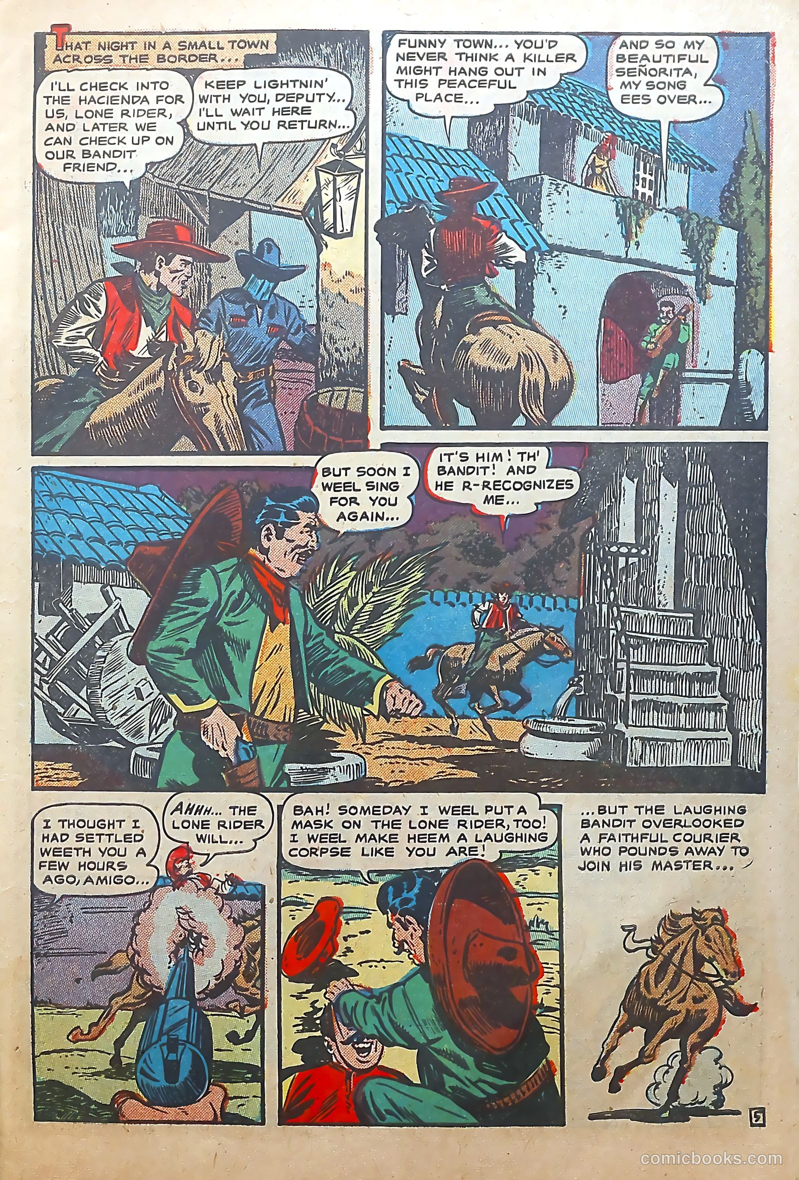 The Lone Rider #6 (1952) — page 7 of 36