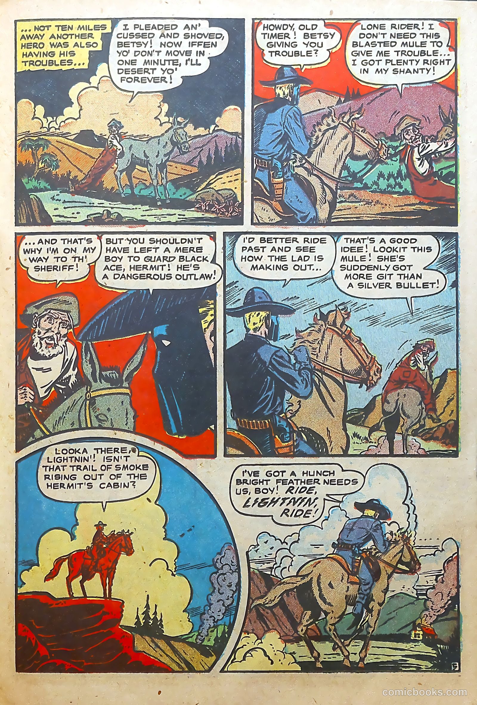 The Lone Rider #6 (1952) — page 15 of 36