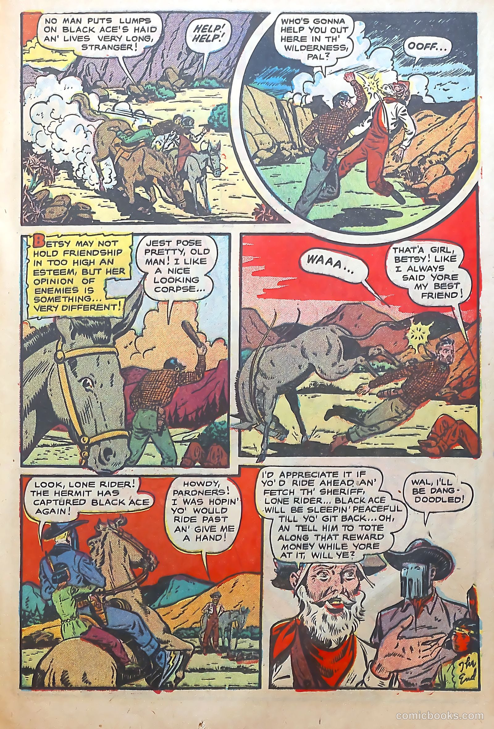 The Lone Rider #6 (1952) — page 17 of 36