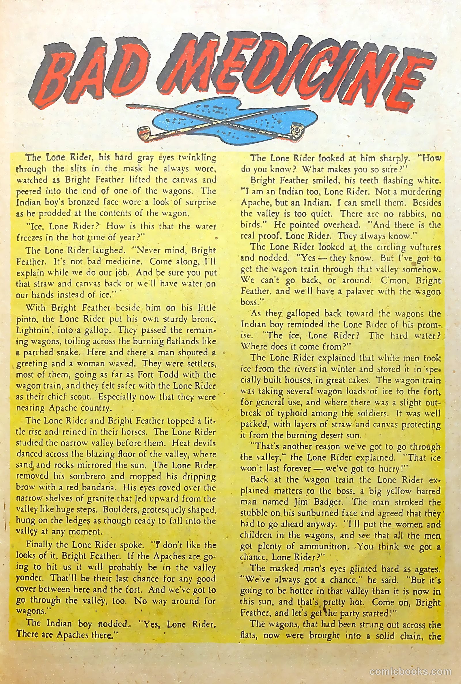 The Lone Rider #6 (1952) — page 19 of 36