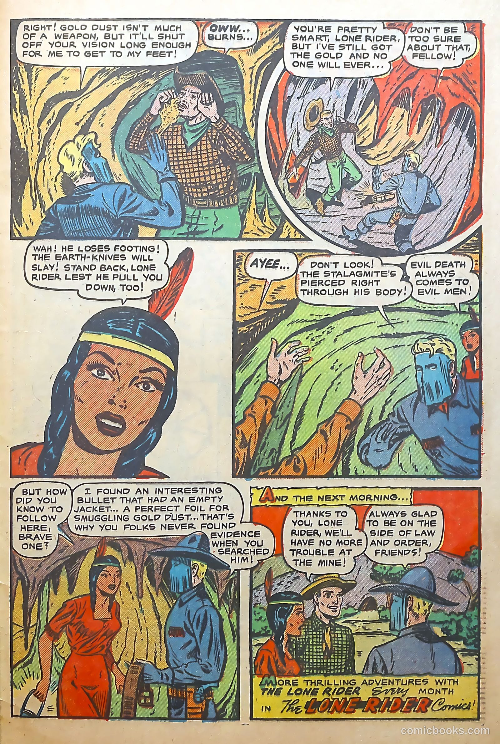 The Lone Rider #6 (1952) — page 33 of 36