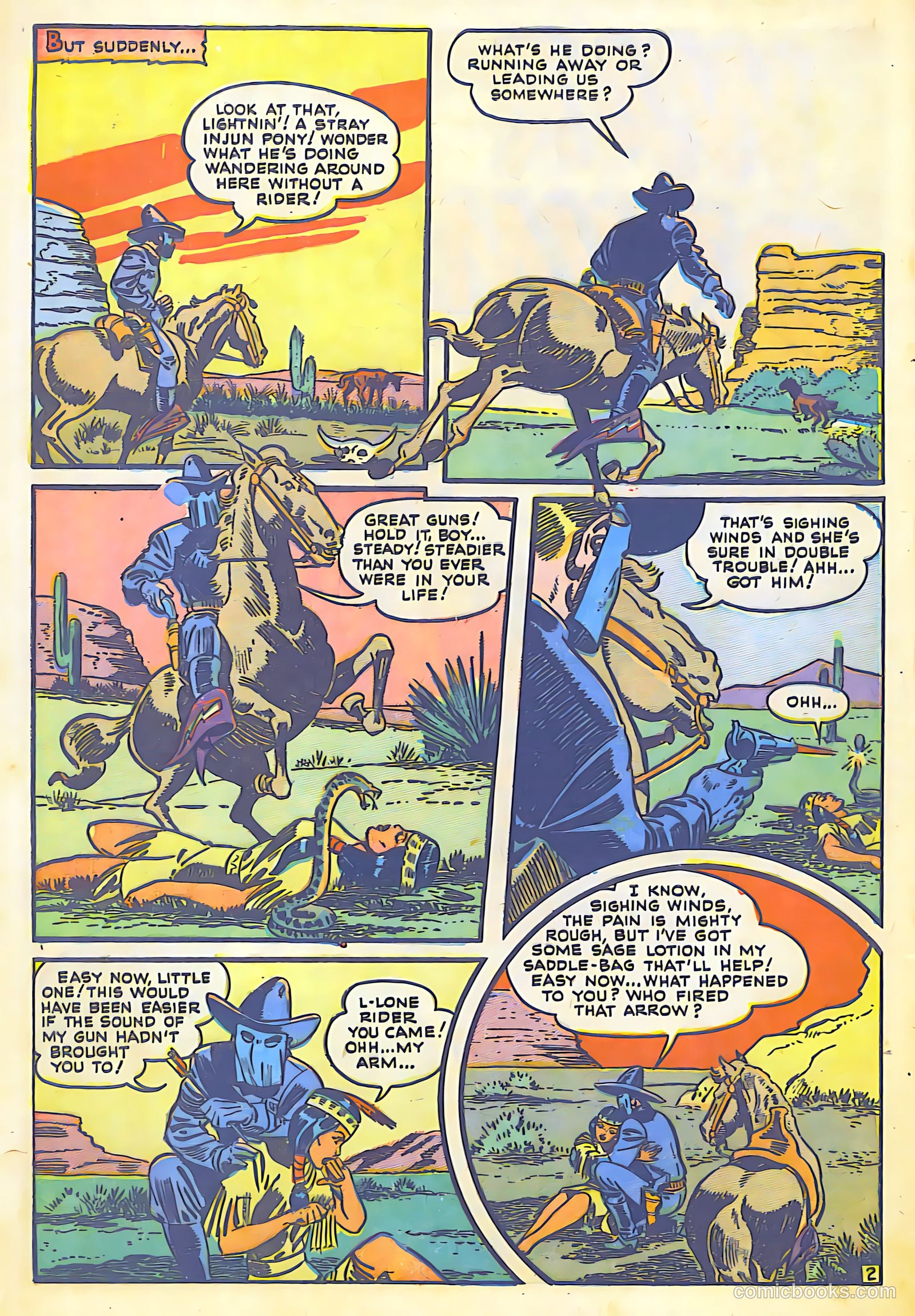 The Lone Rider #7 (1952) — page 4 of 36