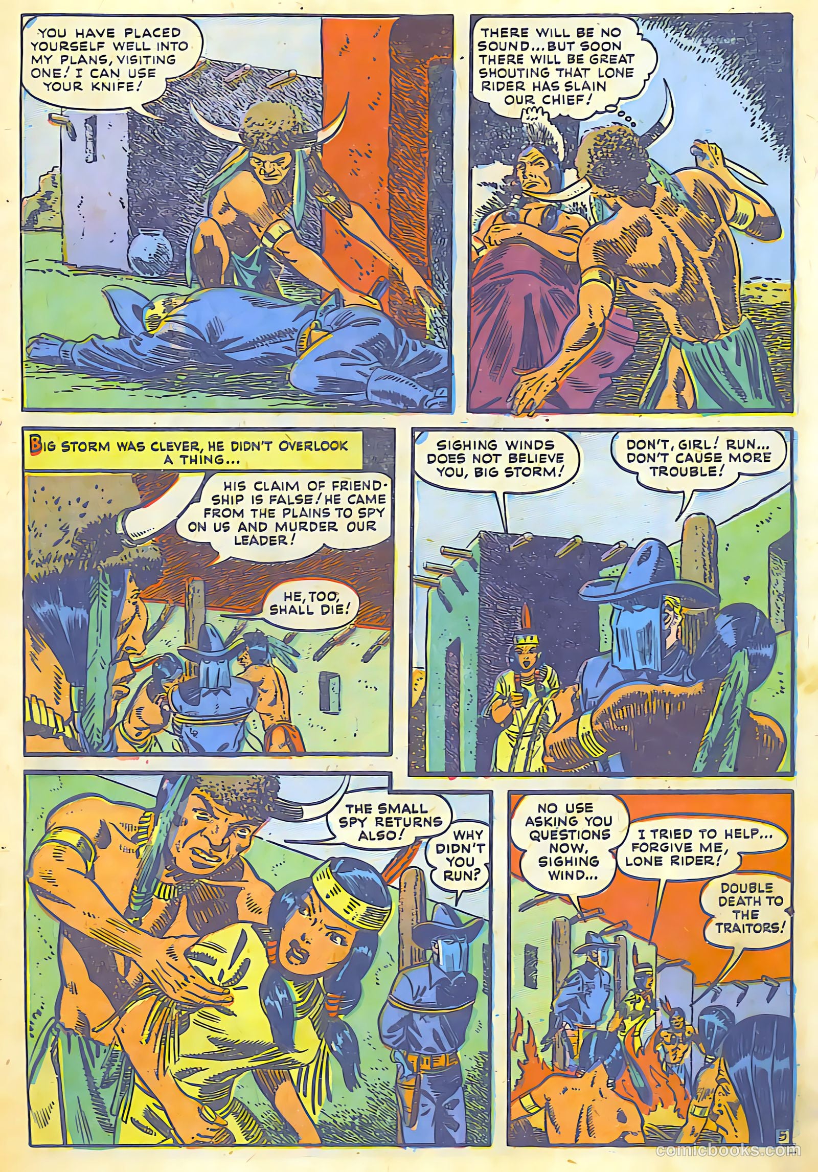 The Lone Rider #7 (1952) — page 7 of 36