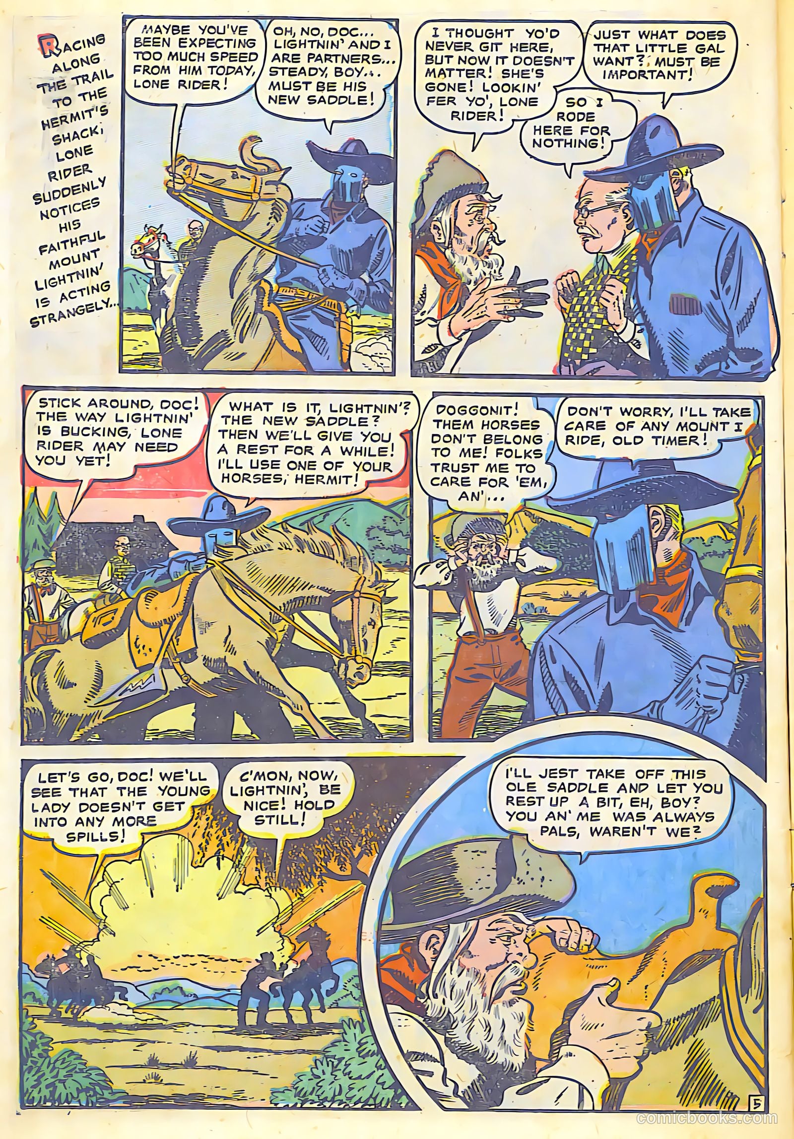 The Lone Rider #7 (1952) — page 14 of 36