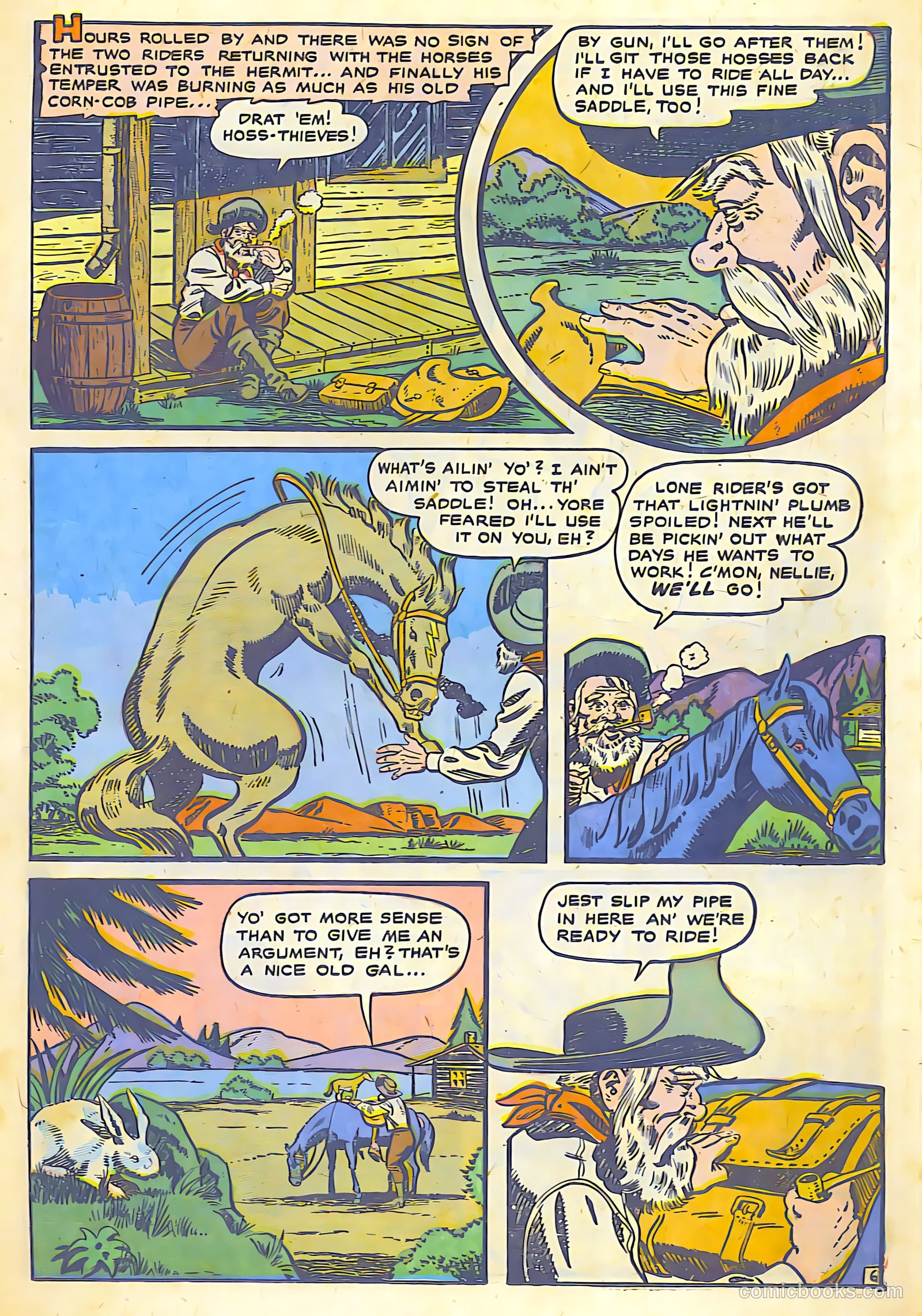 The Lone Rider #7 (1952) — page 15 of 36